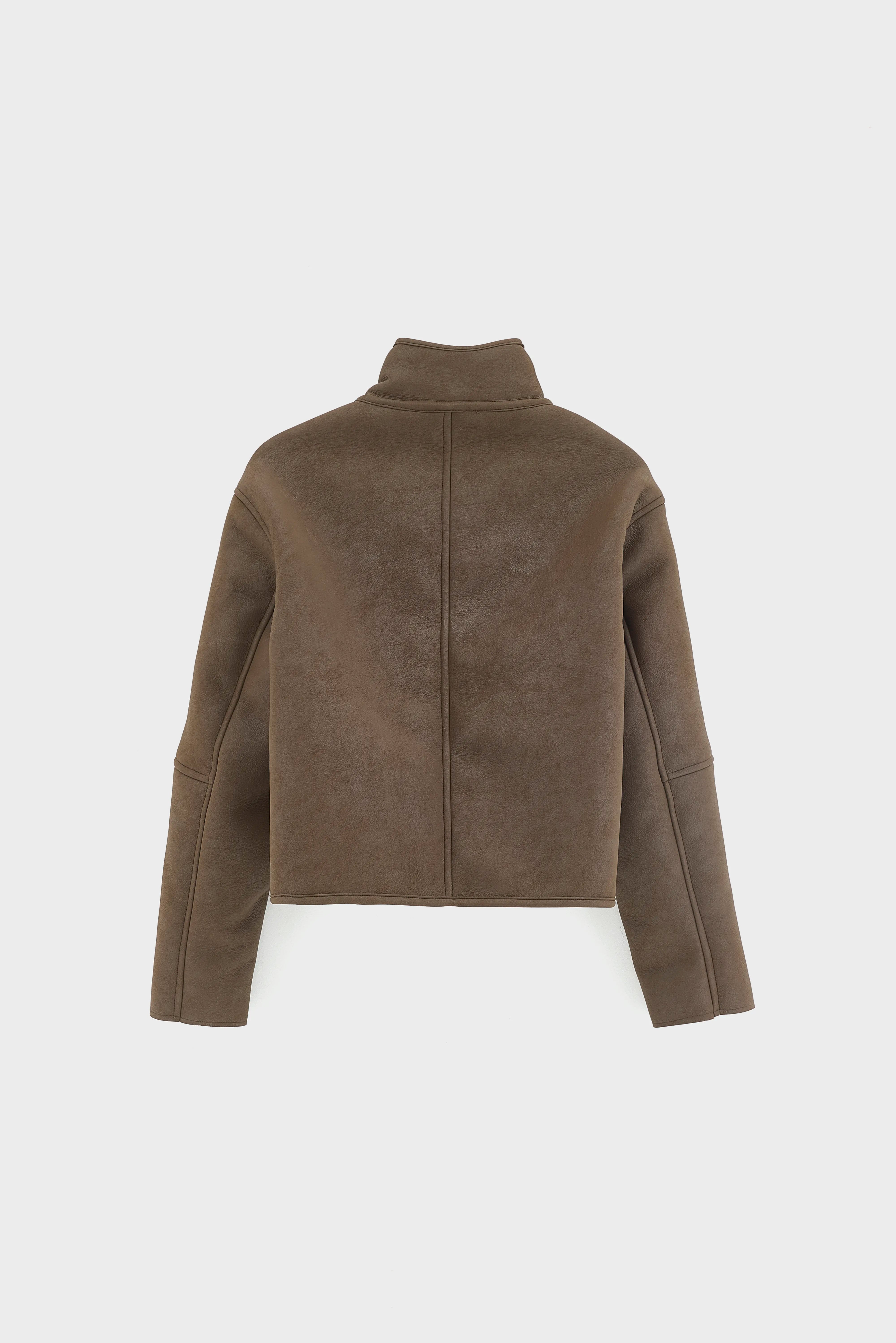 Jackie Shearling Jacket - Ecru / Sepia For Girls | Bellerose