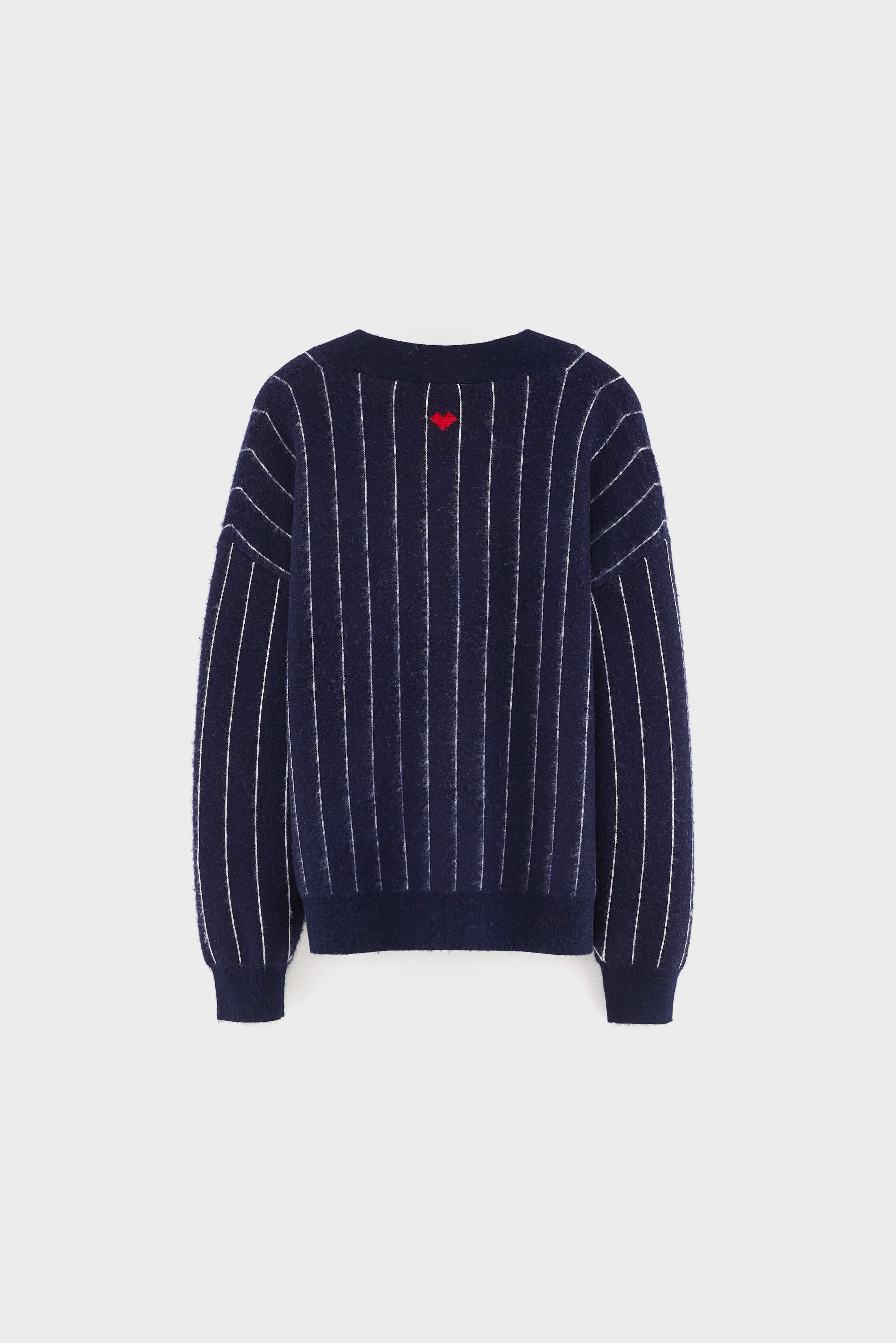 Aetan Cardigan Met V-hals - America / Ecru / Goji Voor Meisjes | Bellerose