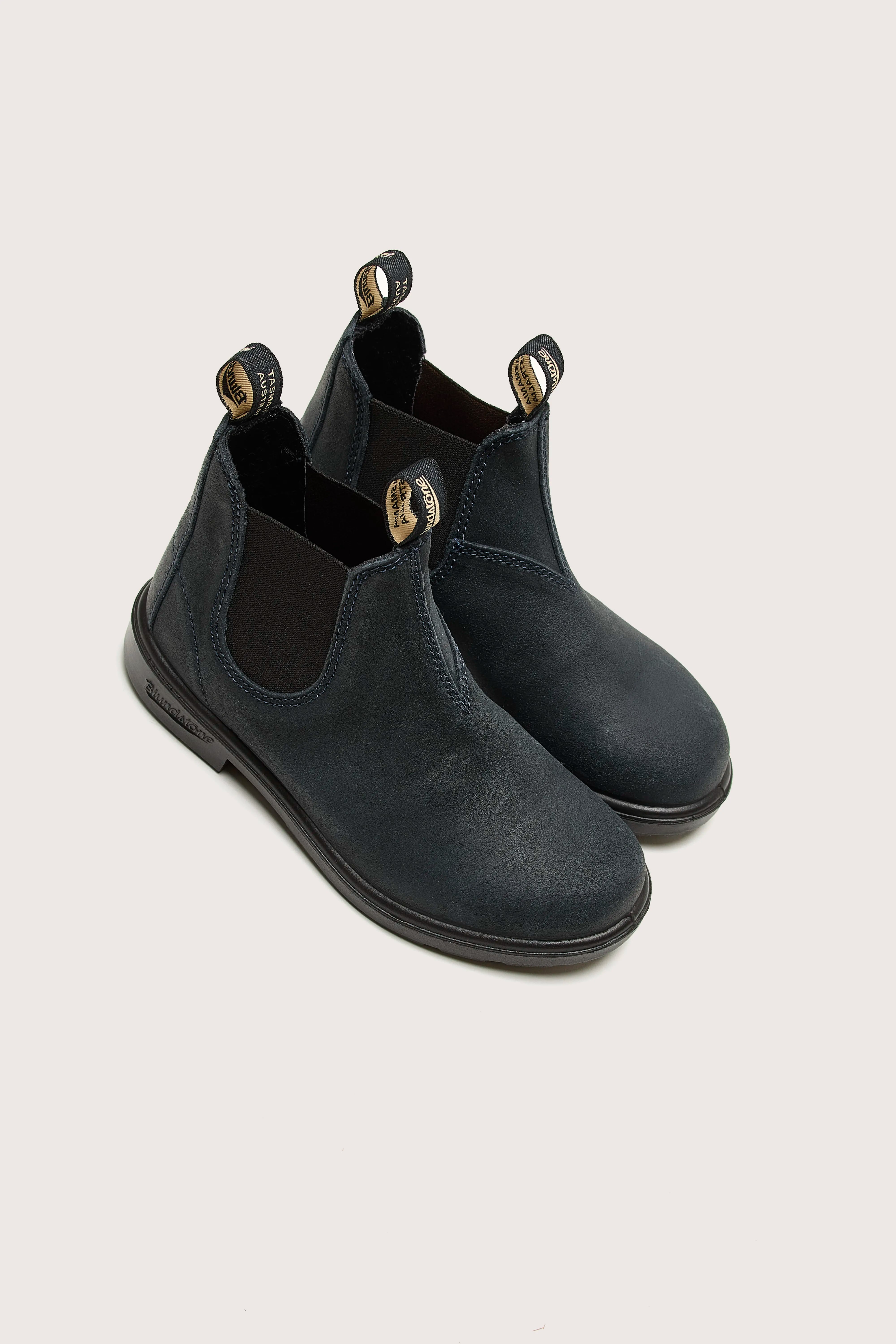Blundstone 2492 Kids Waxed Navy Suede Boots Bellerose