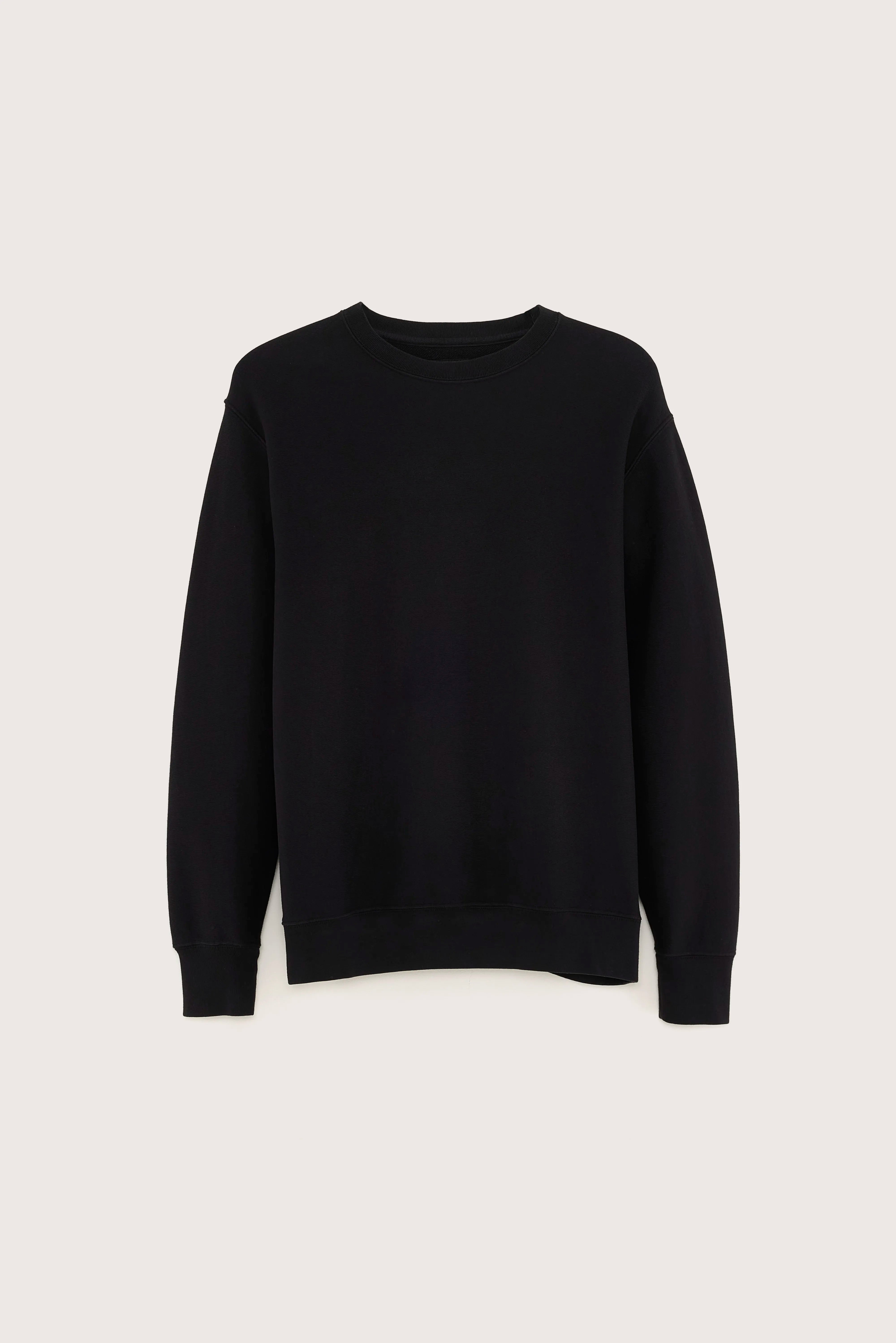 Flake Crew-neck Sweatshirt - Black For Men | Bellerose