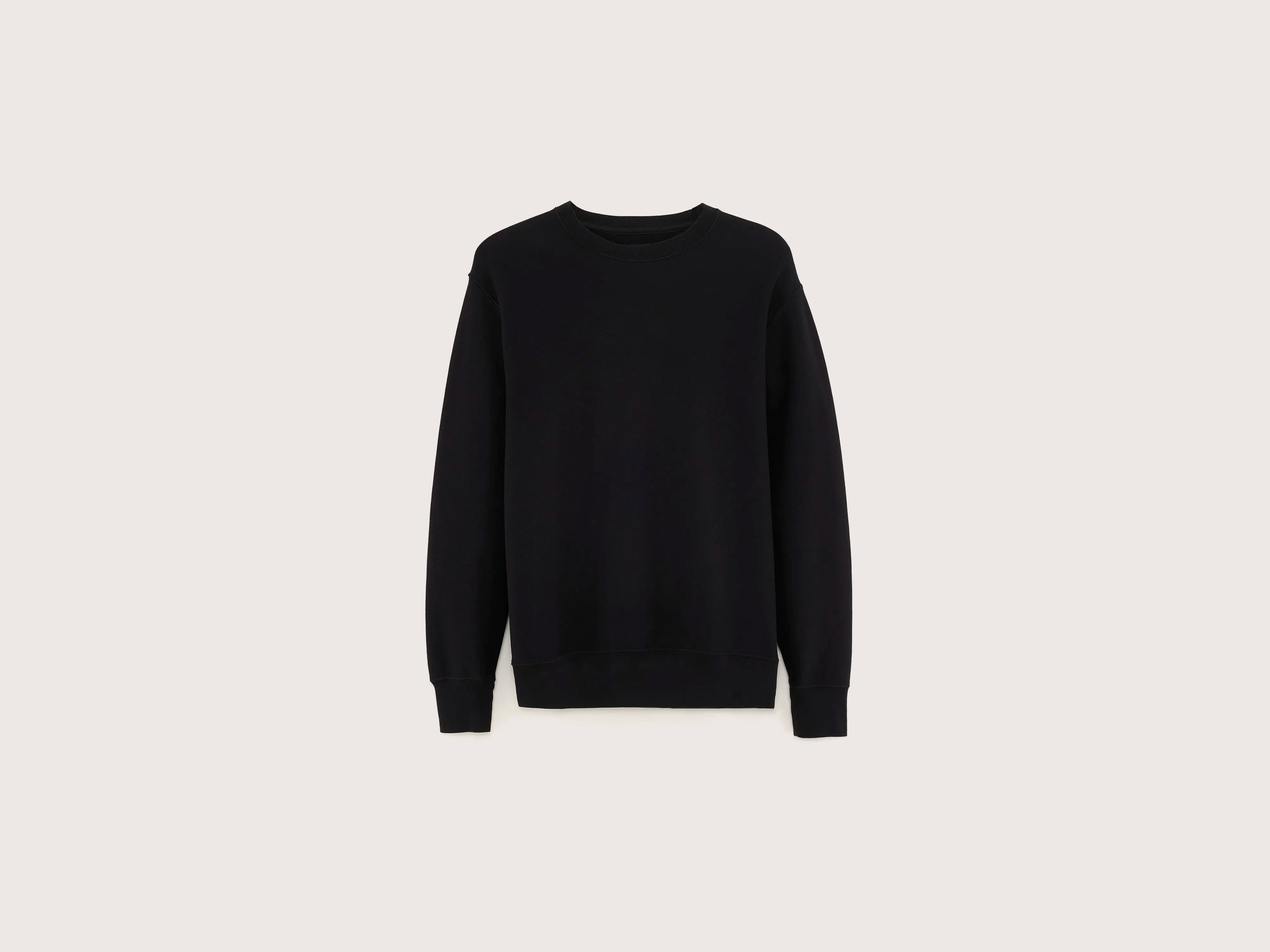 Flake Crew-neck Sweatshirt - Black For Men | Bellerose