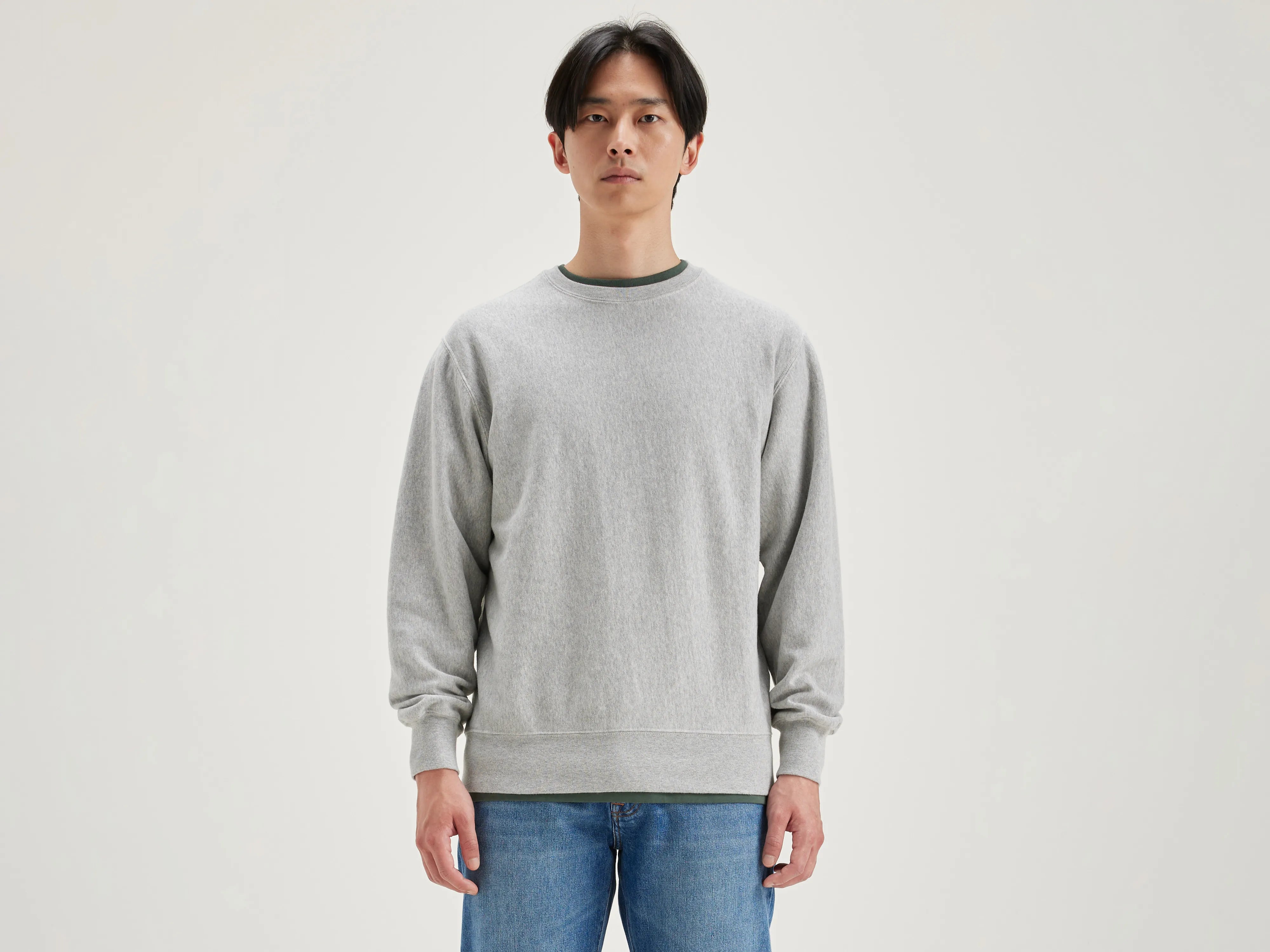 Sweatshirt col rond Flake (242 / M / H. GREY)