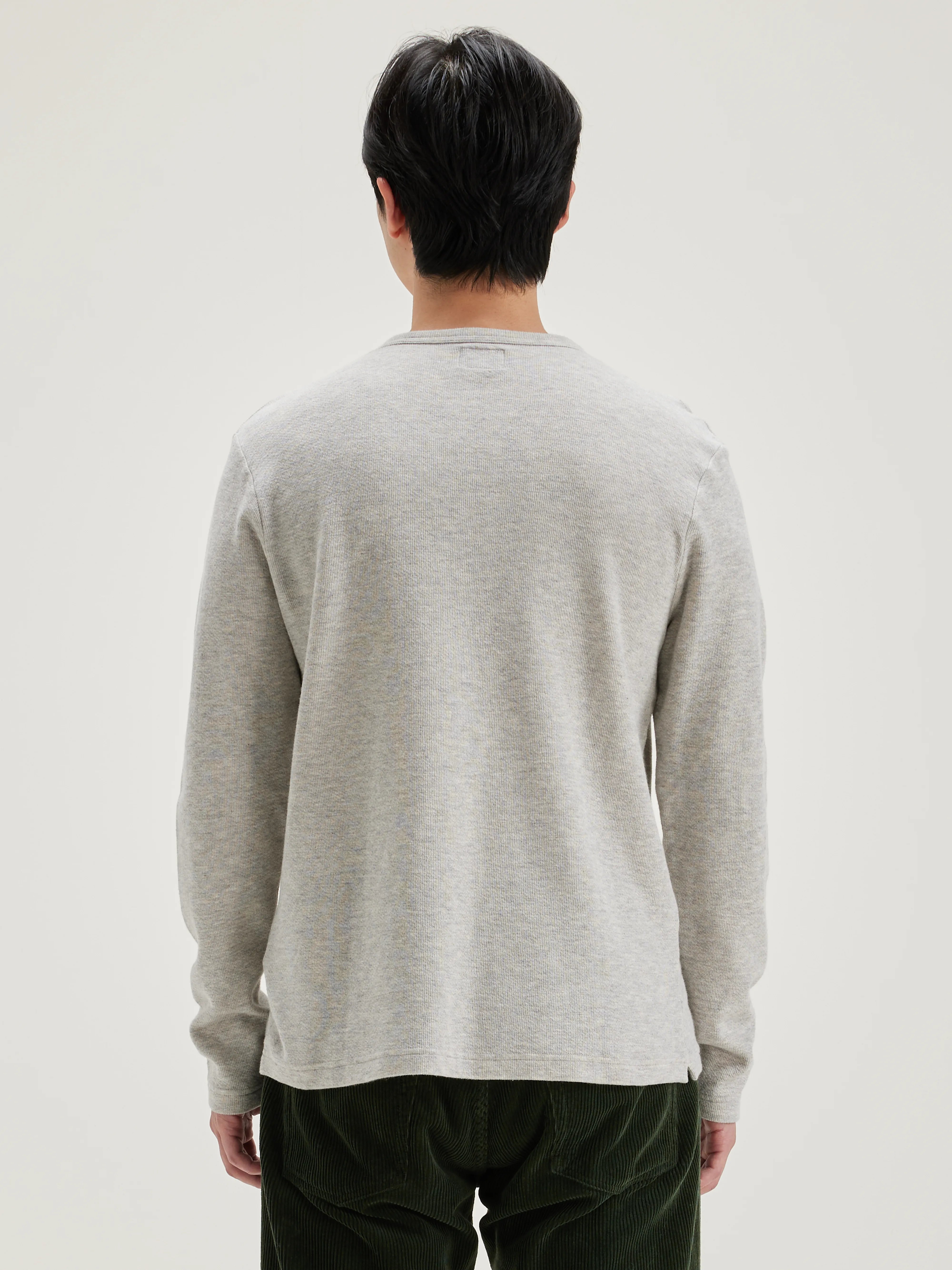 Fresh Lange Mouwen T-shirt - Heather grey Voor Heren | Bellerose