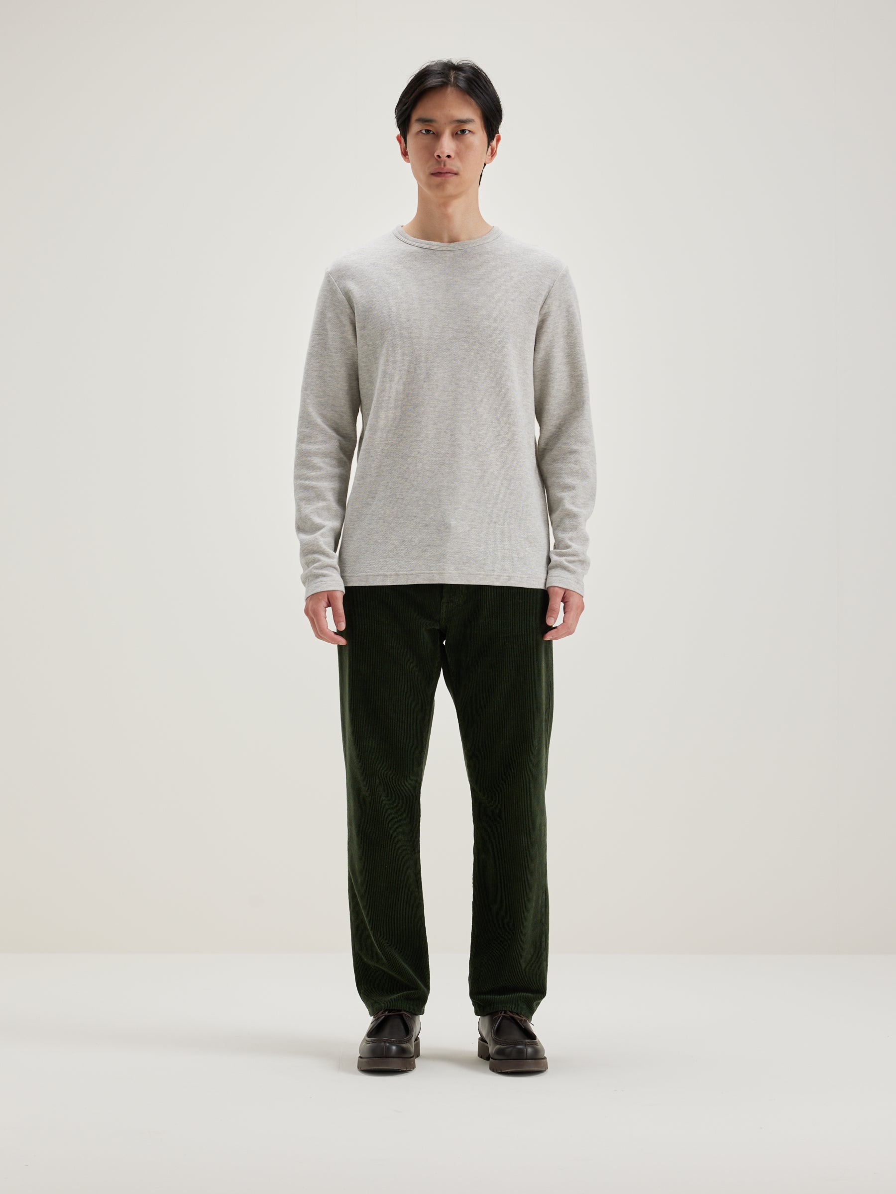 Fresh Lange Mouwen T-shirt - Heather grey Voor Heren | Bellerose