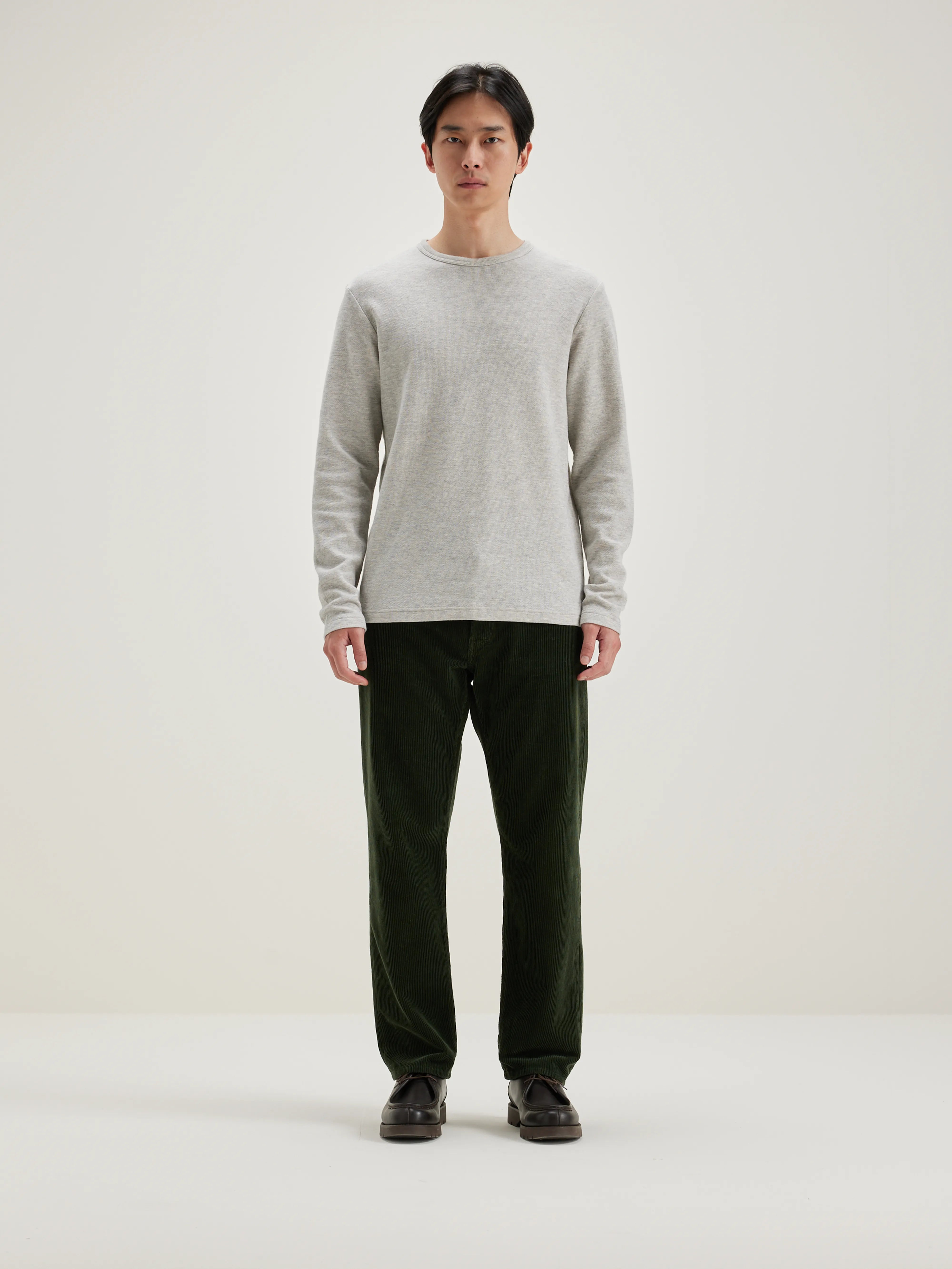 Fresh Long-sleeve T-shirt - Heather grey For Men | Bellerose