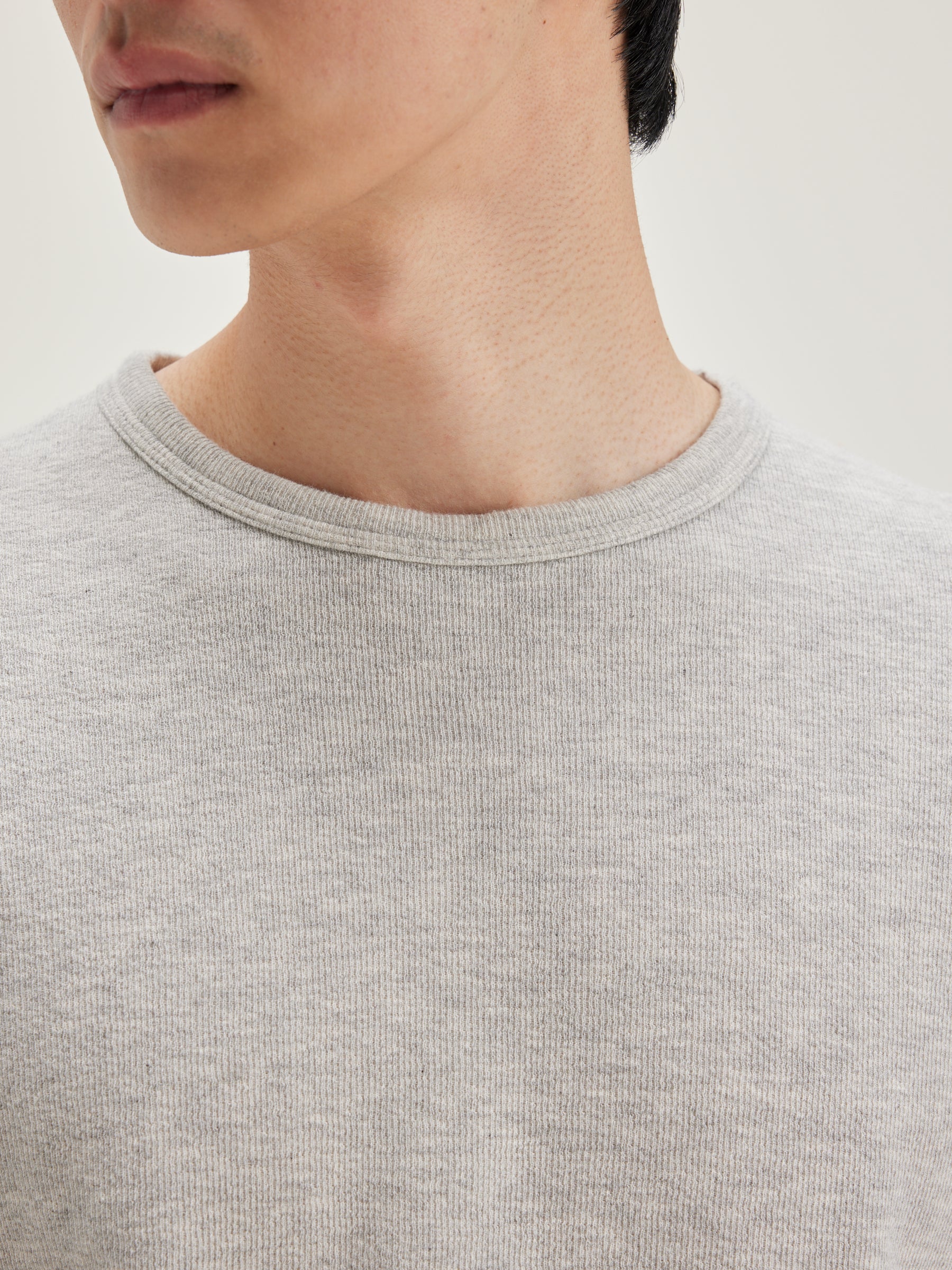 Fresh Lange Mouwen T-shirt - Heather grey Voor Heren | Bellerose