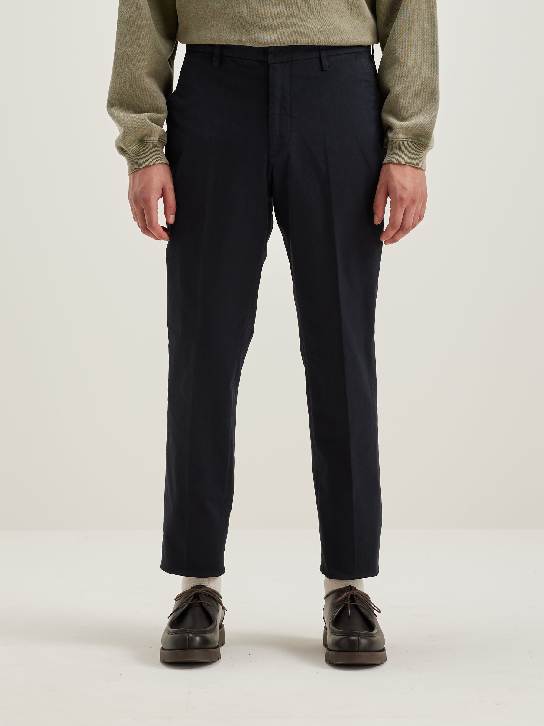 Stanley Slim Broek - Navy Voor Heren | Bellerose