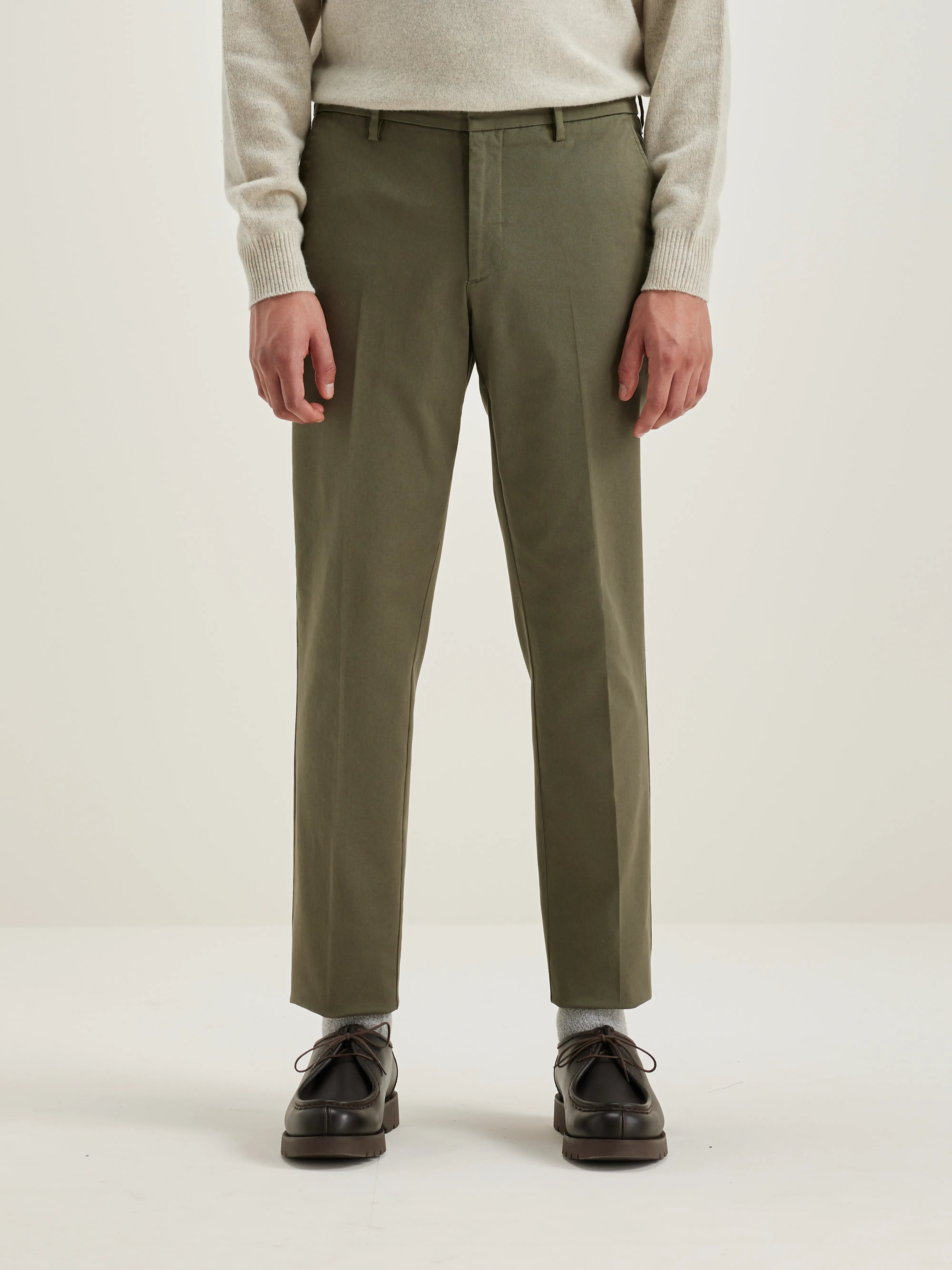 Pantalon Fuselé Stanley - Dusty olive Pour Homme | Bellerose