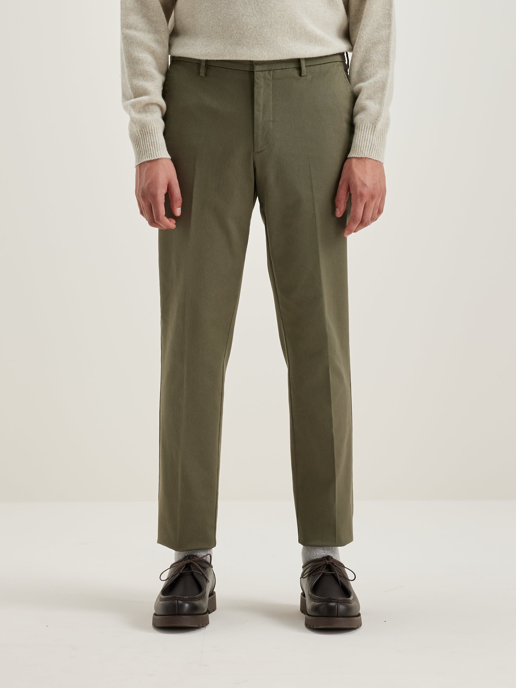 Stanley slim broek (242 / M / DUSTY OLIVE)