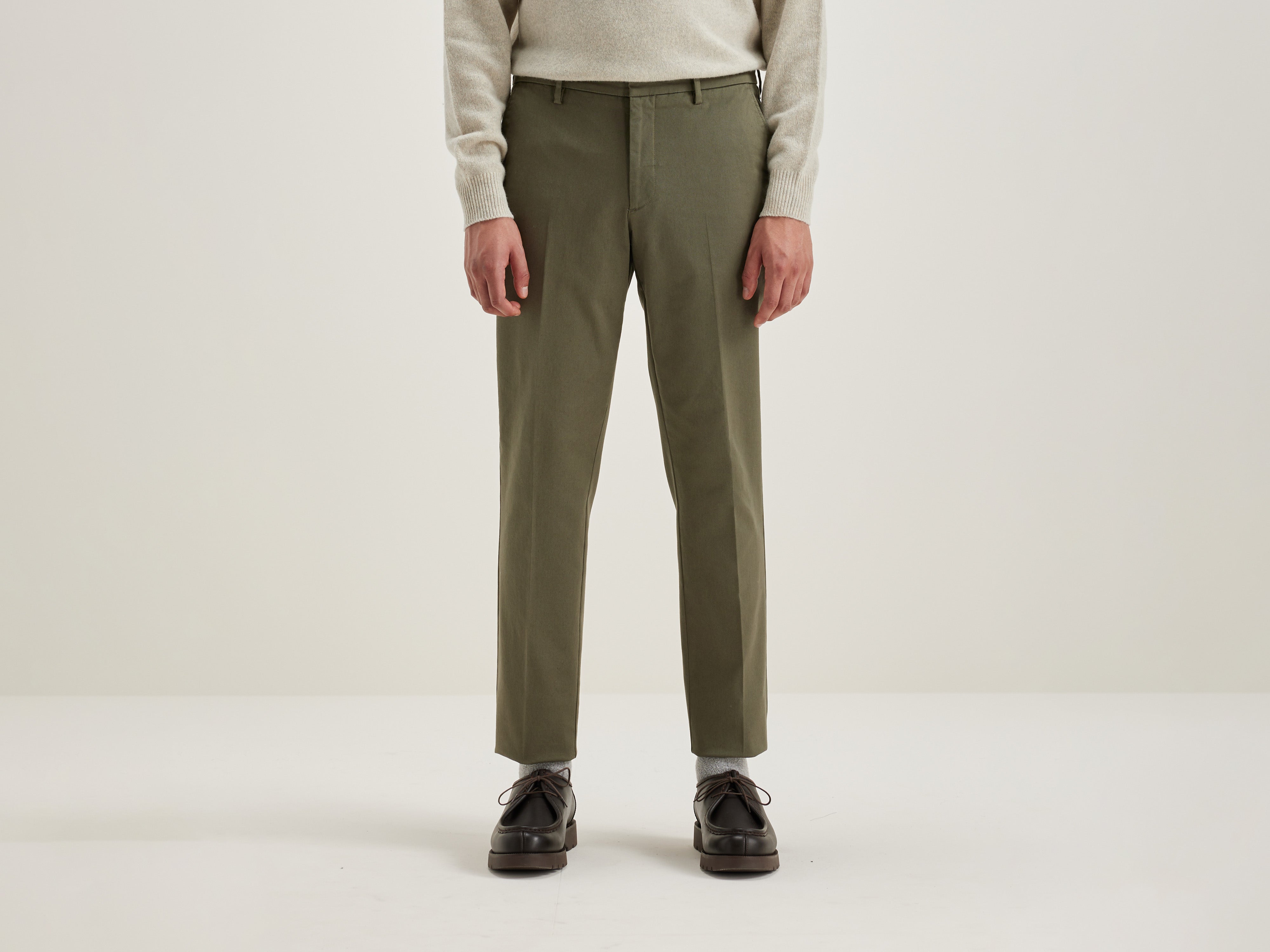 Stanley slim broek (242 / M / DUSTY OLIVE)