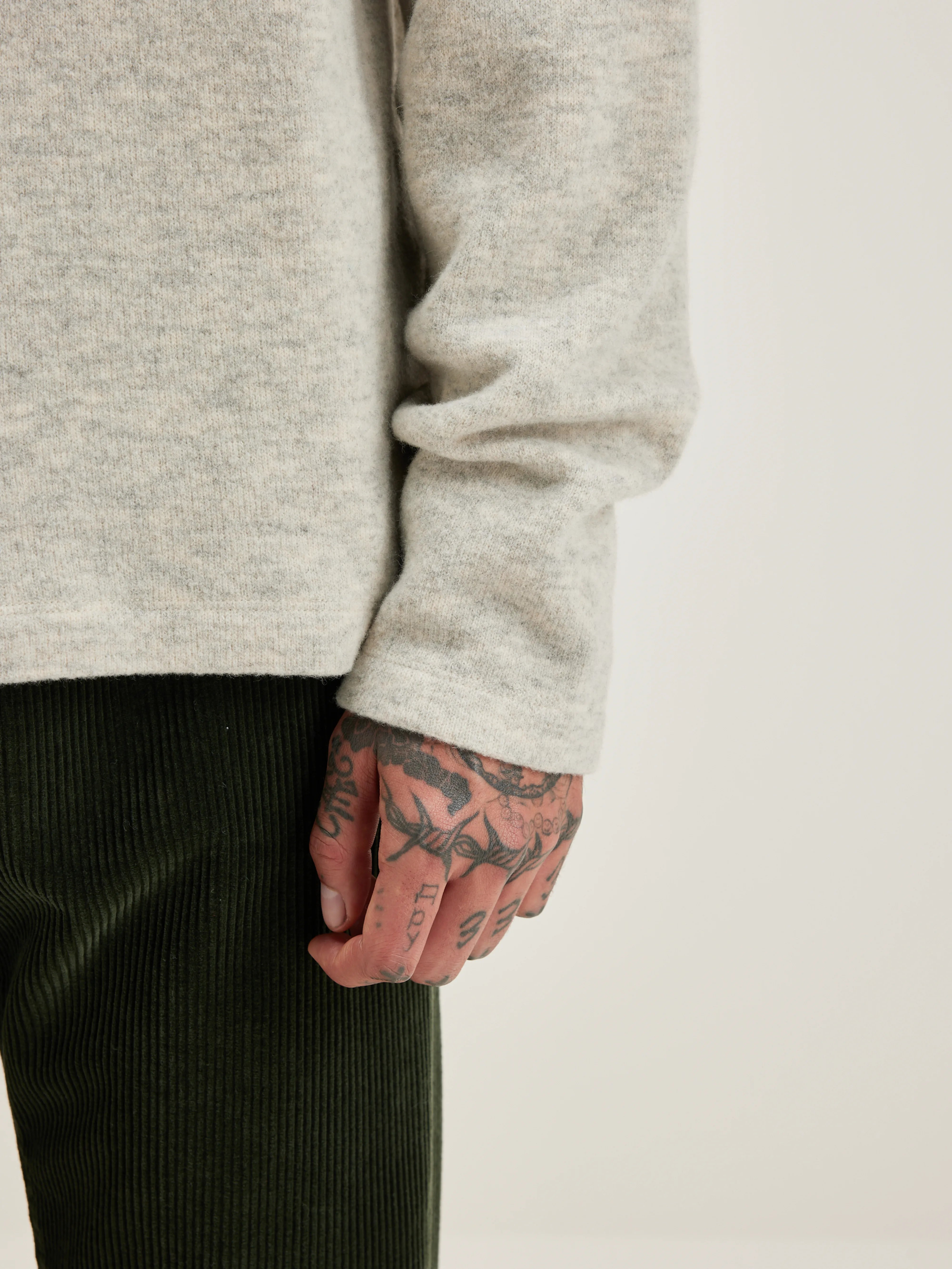 Velo Crew-neck Sweatshirt - Heather grey For Men | Bellerose