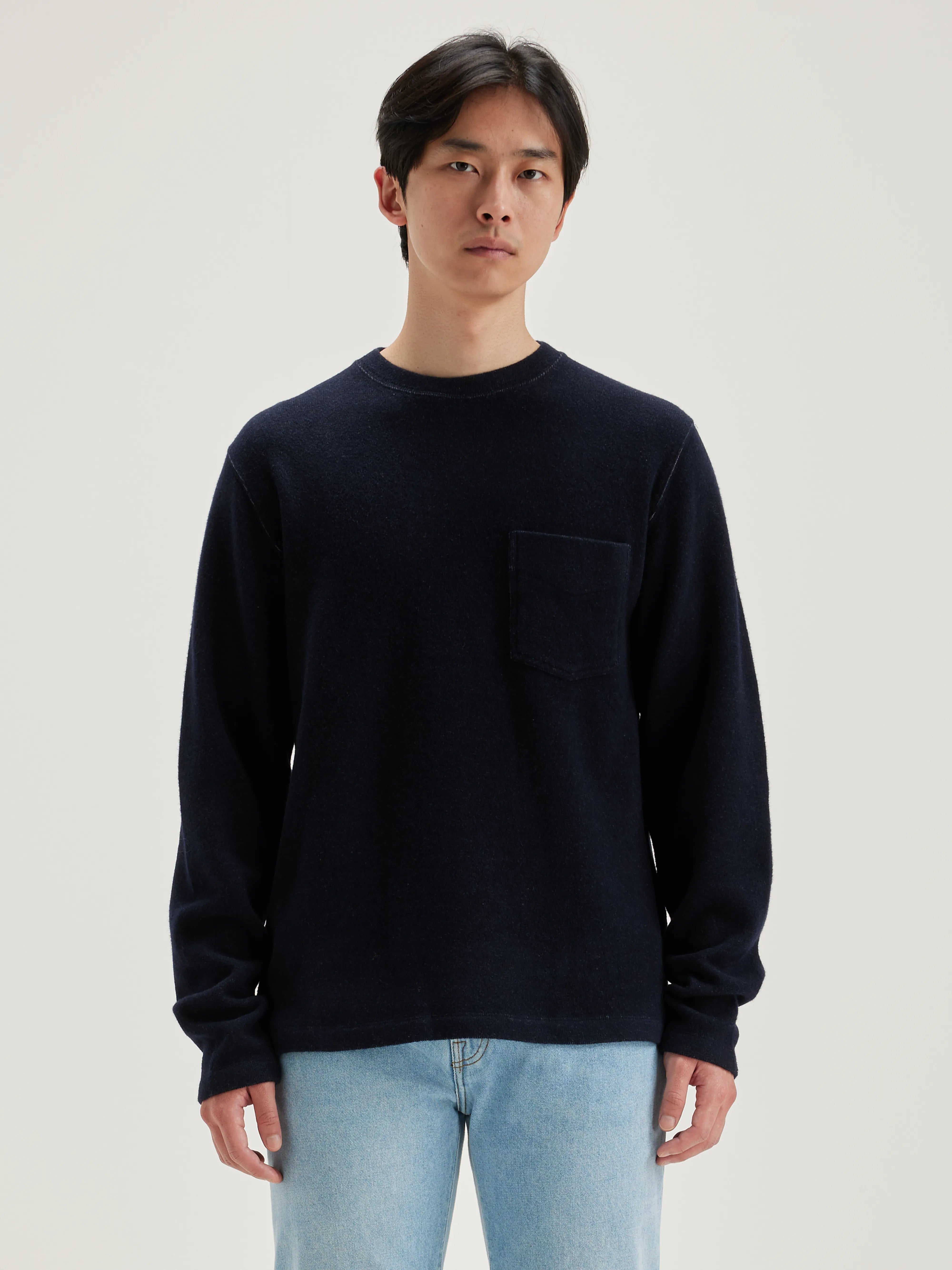 Sweatshirt Col Rond Velo - Myosotis Pour Homme | Bellerose