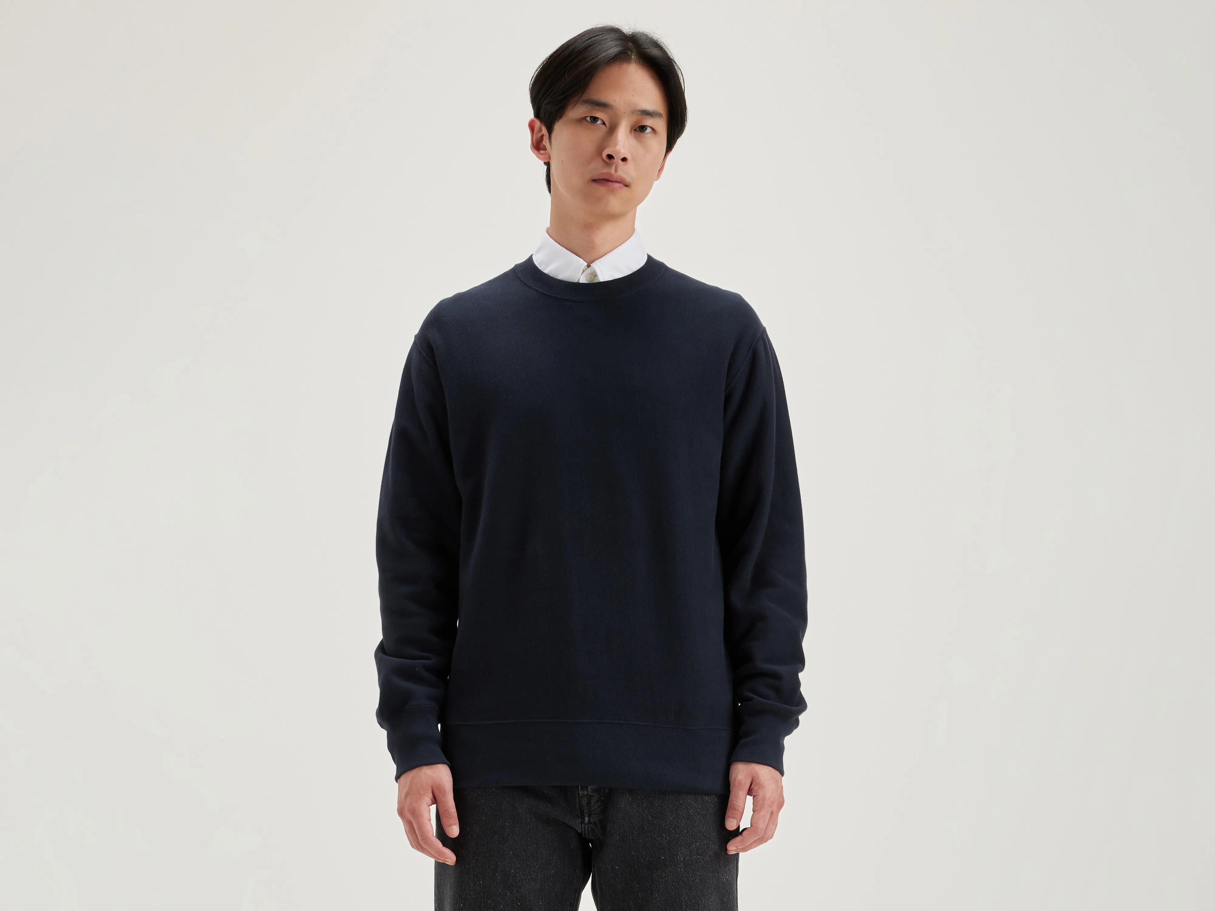 Sweatshirt col rond Flake (242 / M / NAVY)