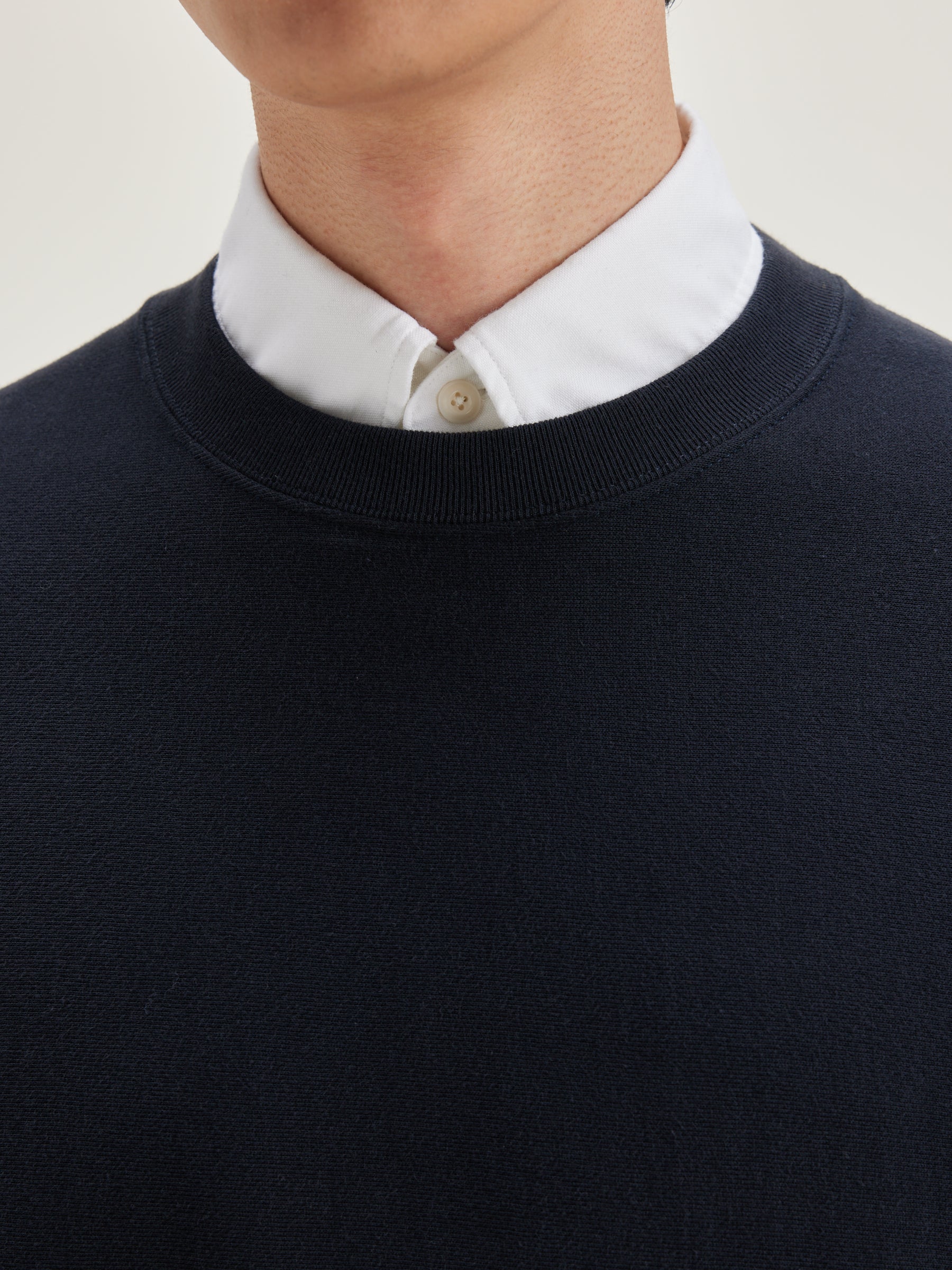 Flake Crew-neck Sweatshirt - Navy For Men | Bellerose