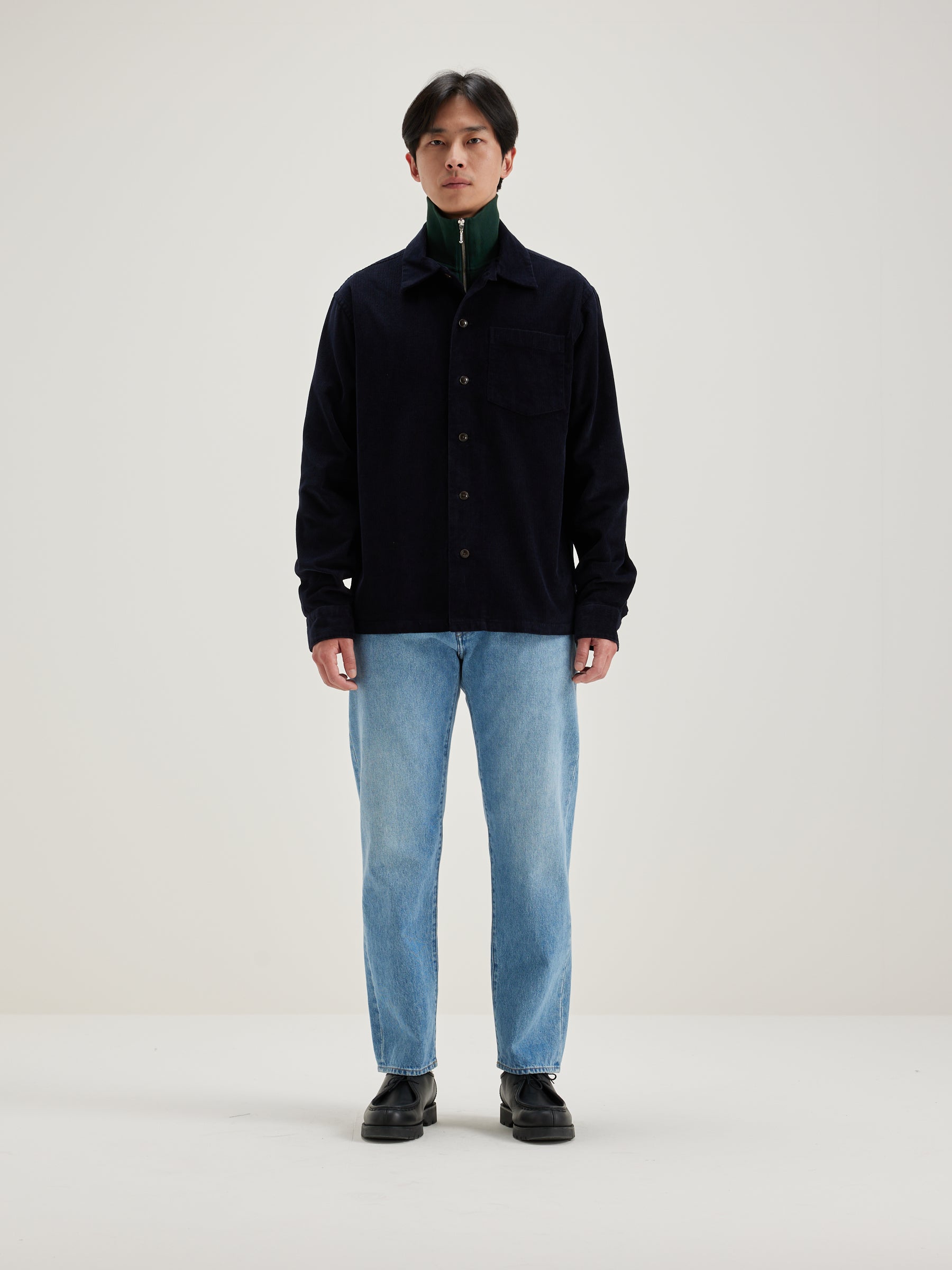 Goney Corduroy Overshirt - Navy For Men | Bellerose