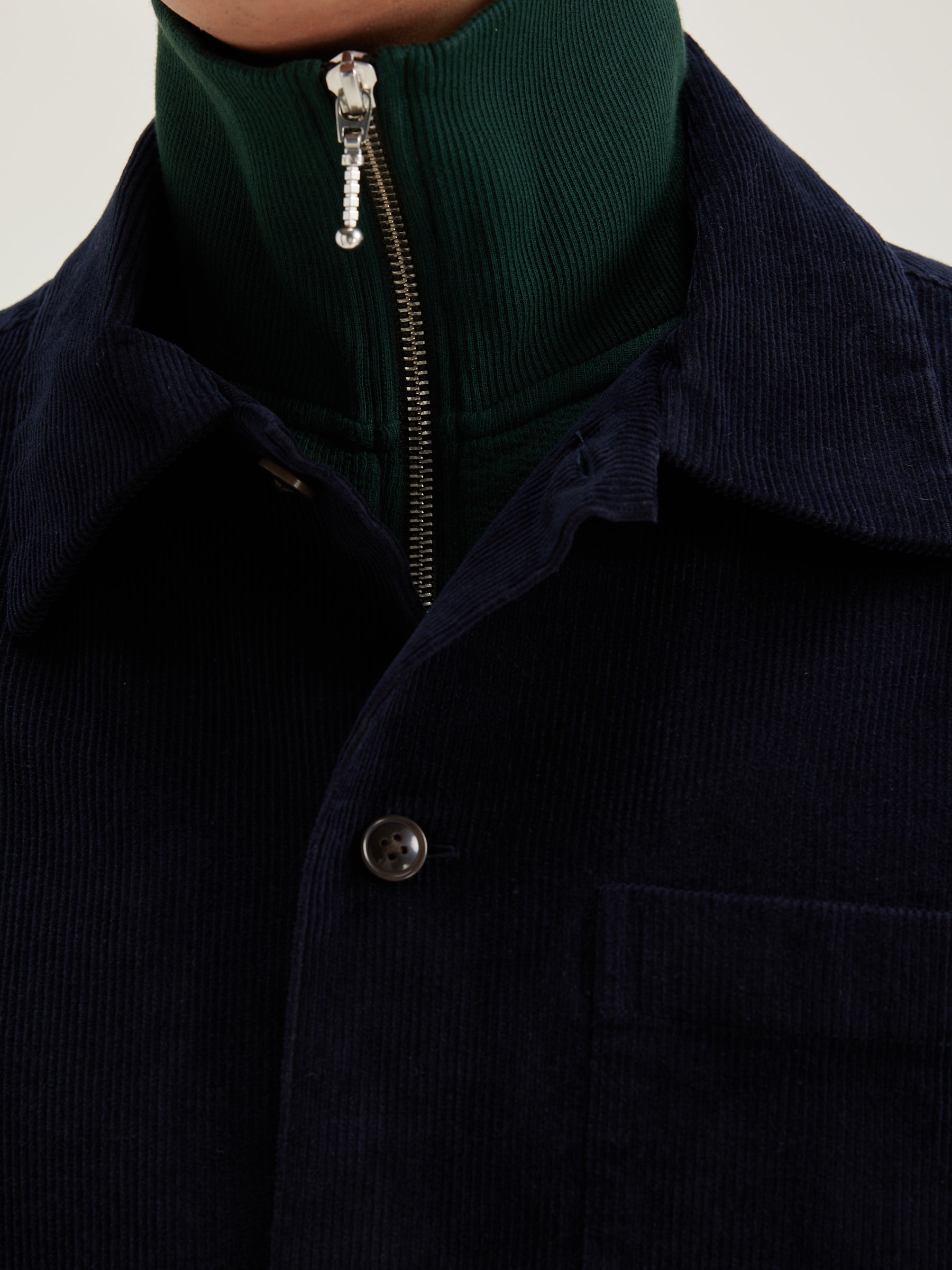 Goney Corduroy Overshirt - Navy For Men | Bellerose