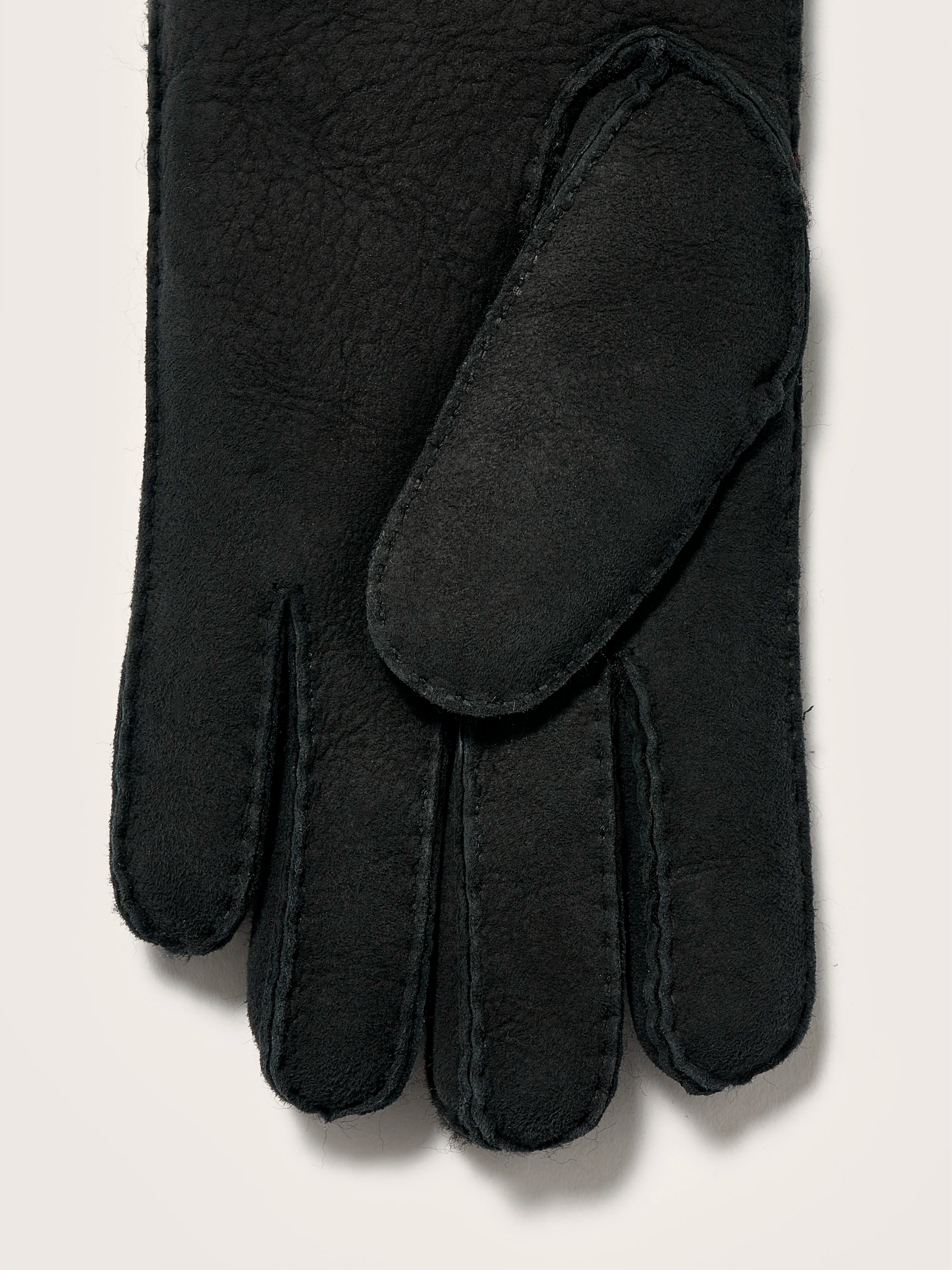 Ganam Leather Gloves - Black For Men | Bellerose