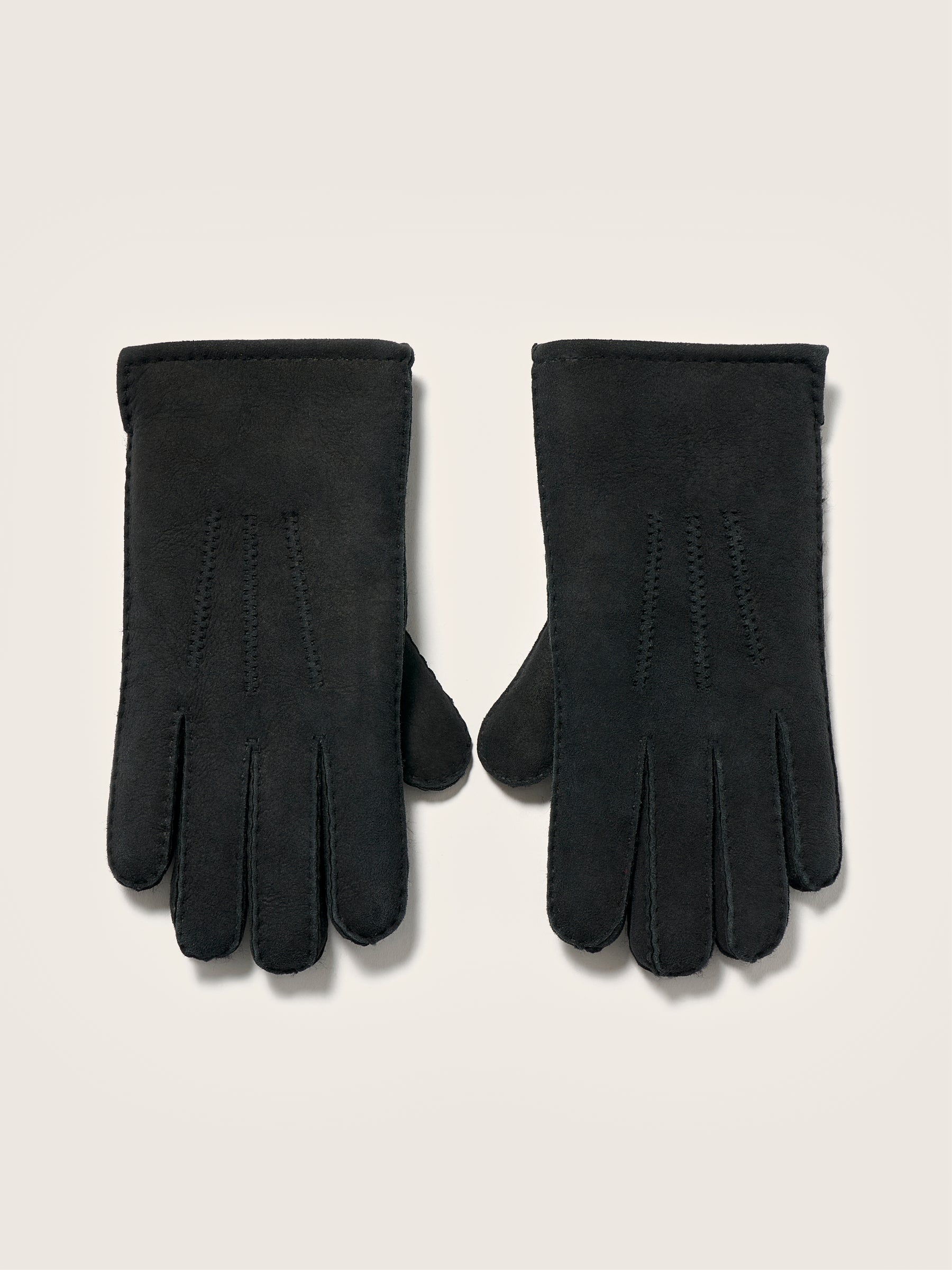 Ganam Leather Gloves - Black For Men | Bellerose