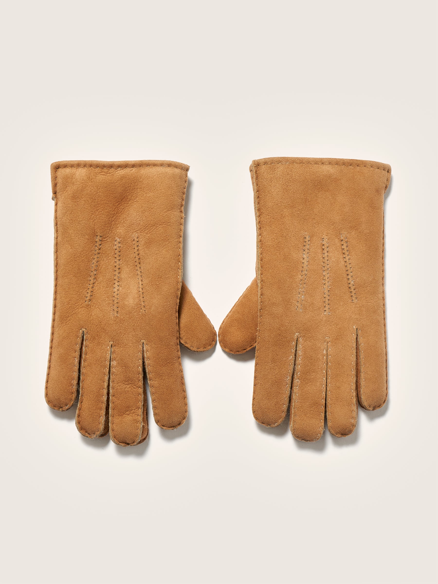 Ganam Leather Gloves - Cognac For Men | Bellerose