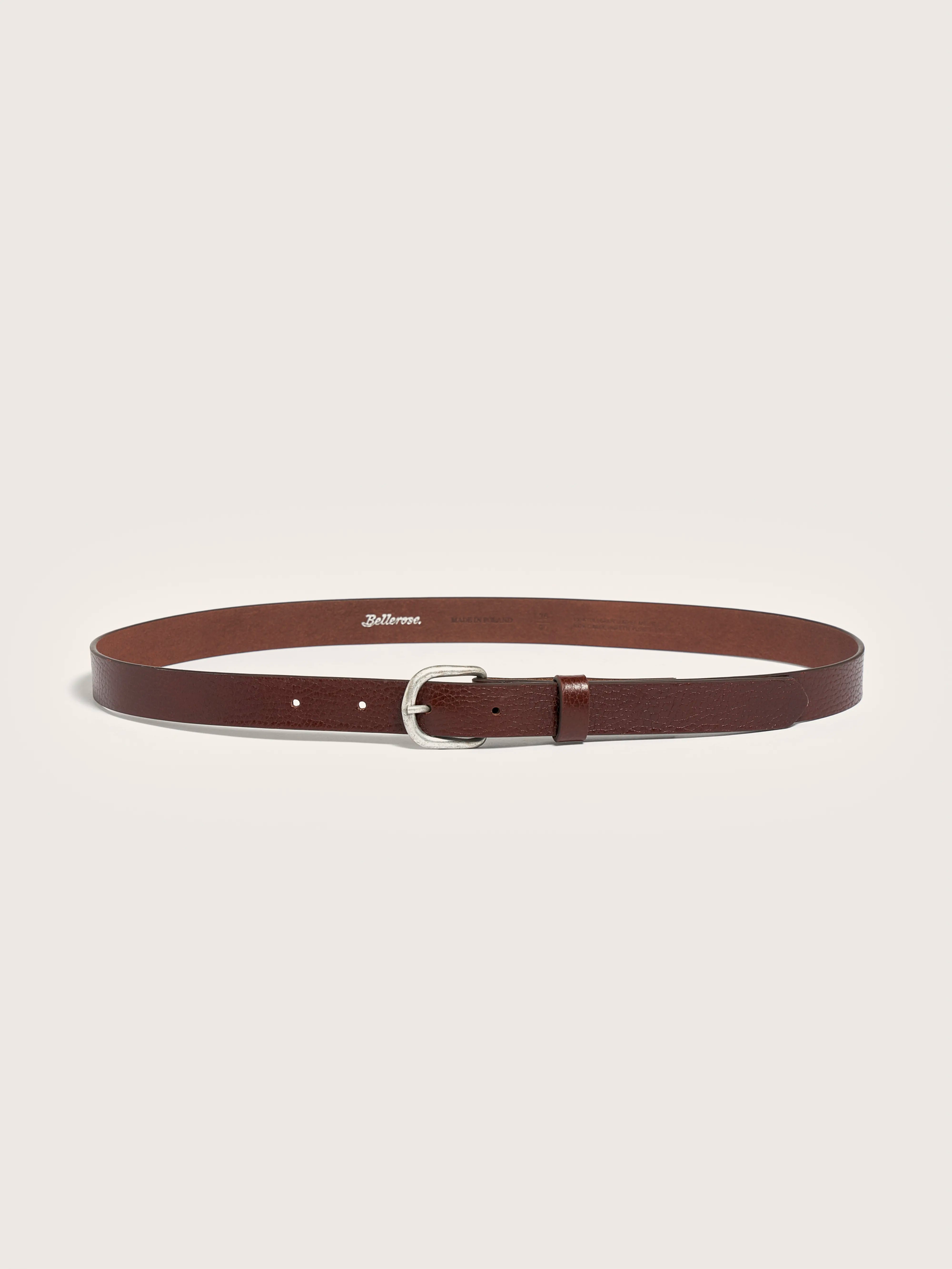 Selta Leather Belt - Chocolate For Men | Bellerose