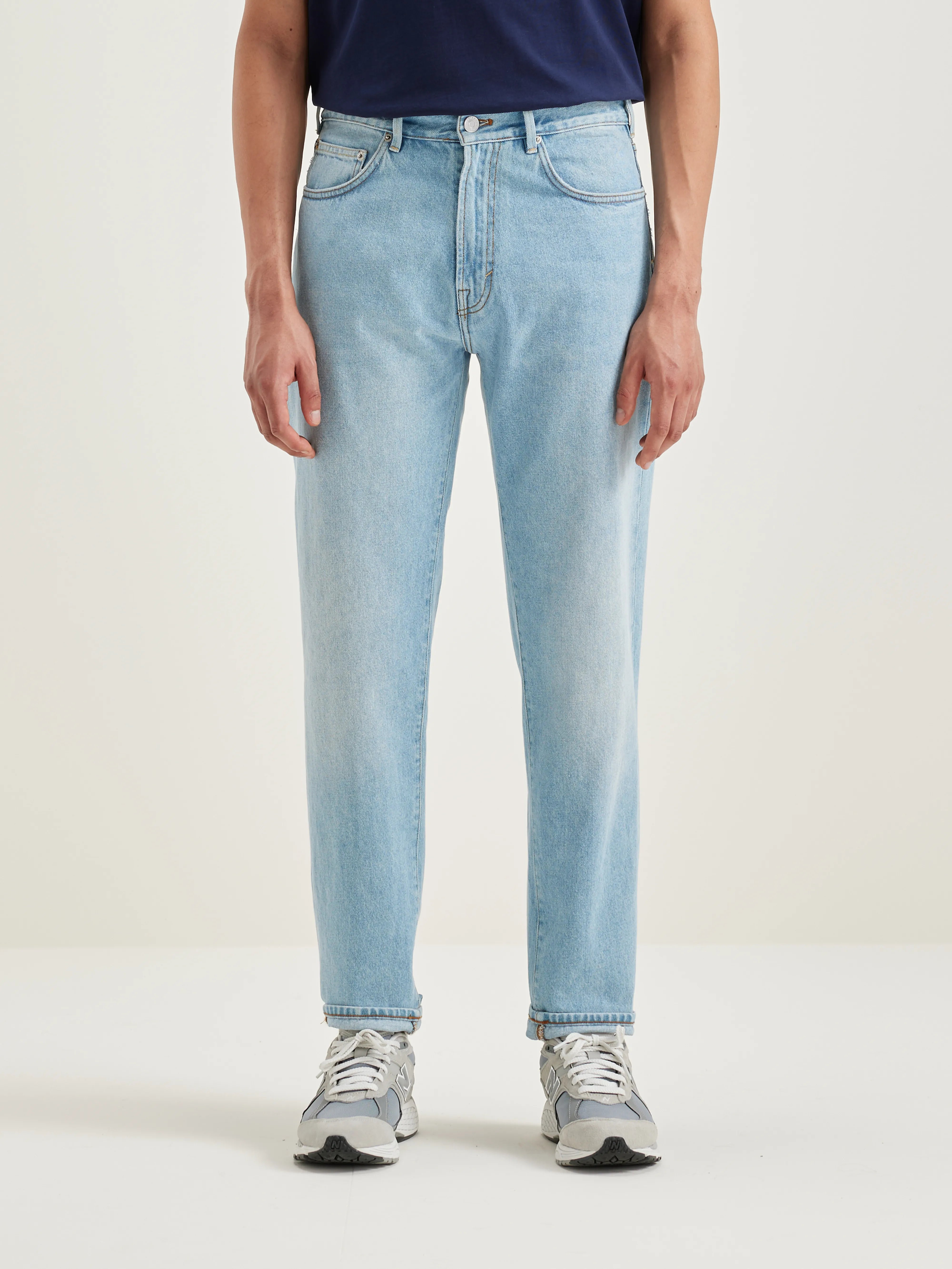 Denim N. 04 Tapered Jeans - Vintage light blue For Men | Bellerose