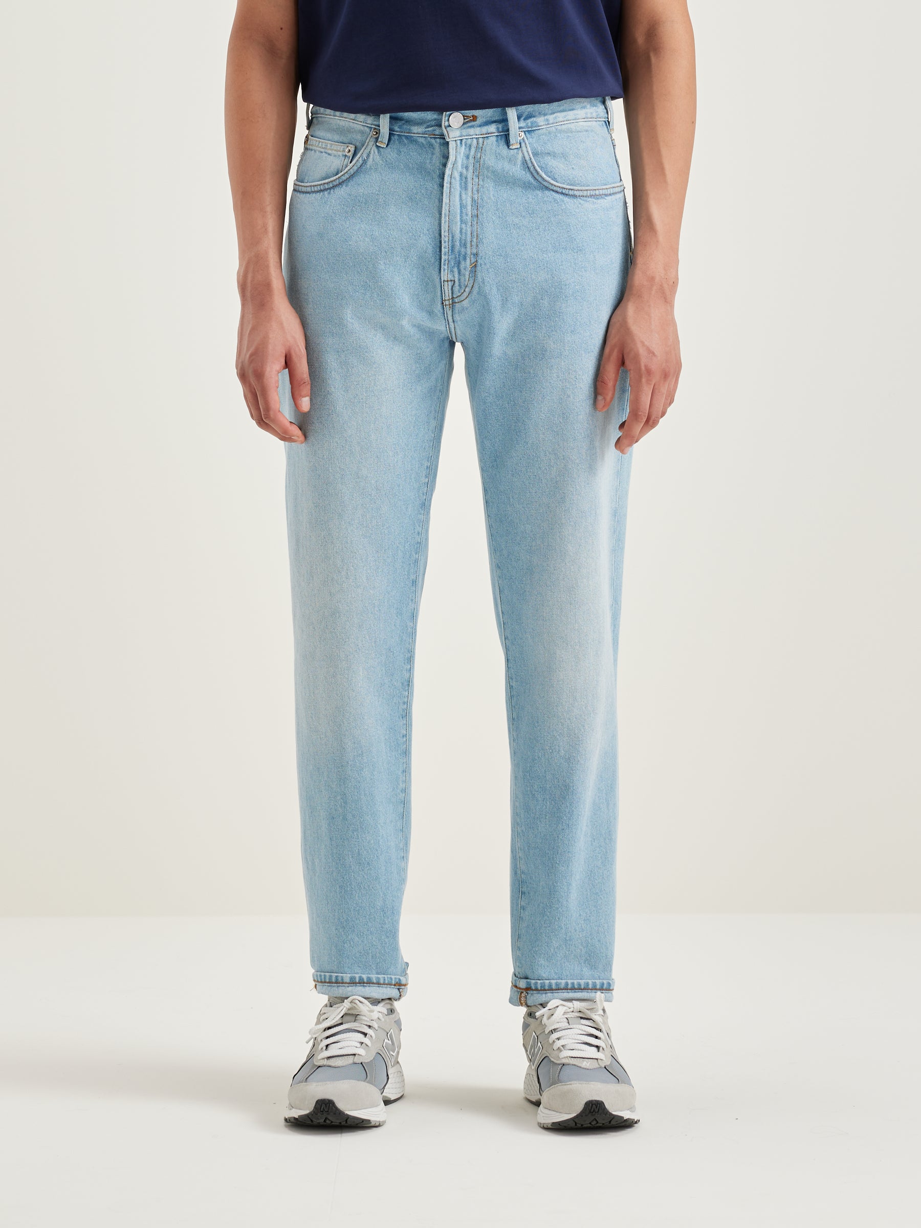 Peeg Tapered Jeans - Vintage light blue For Men | Bellerose