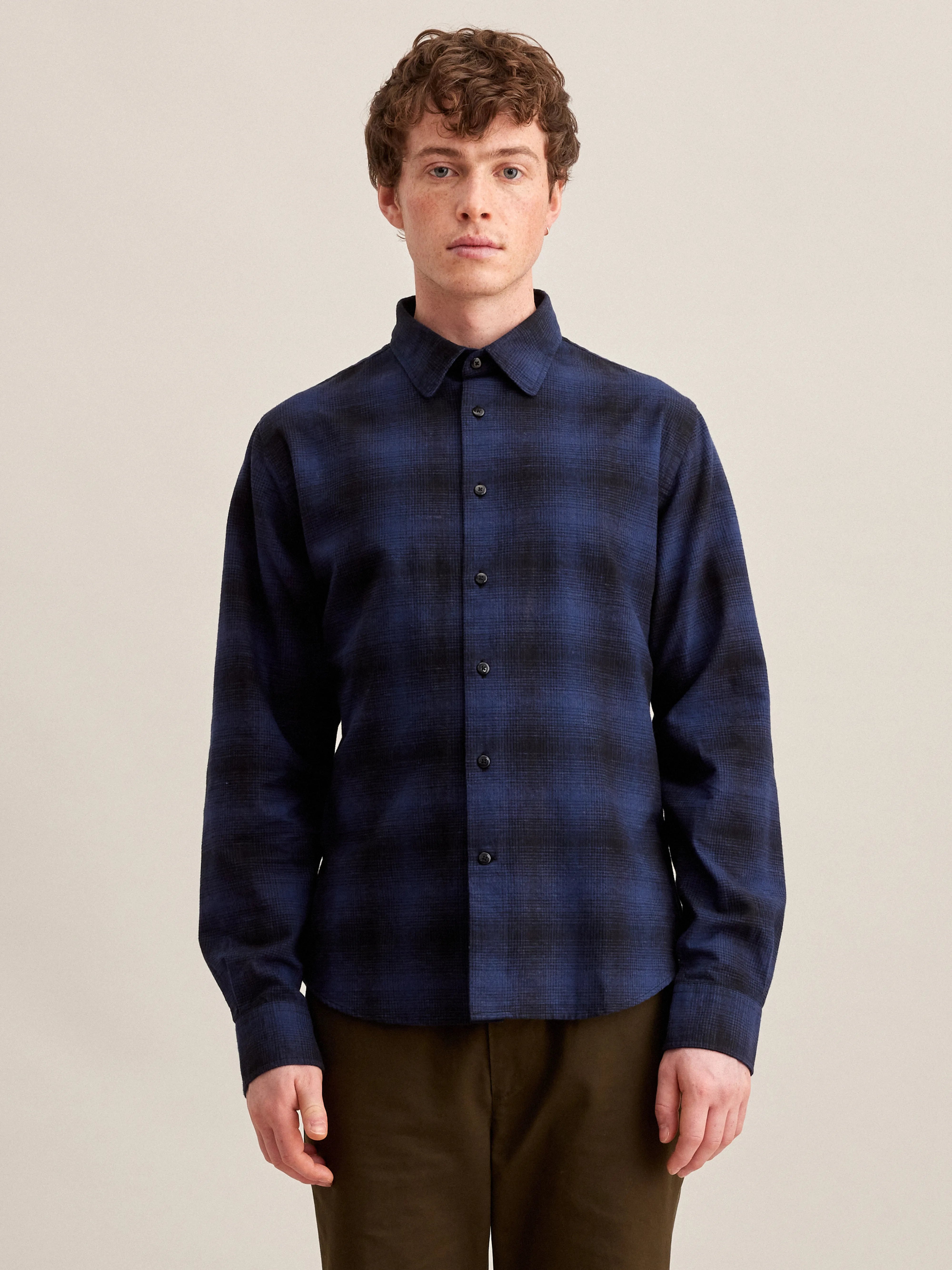 Chemise Frank - Blueberry Pour Homme | Bellerose