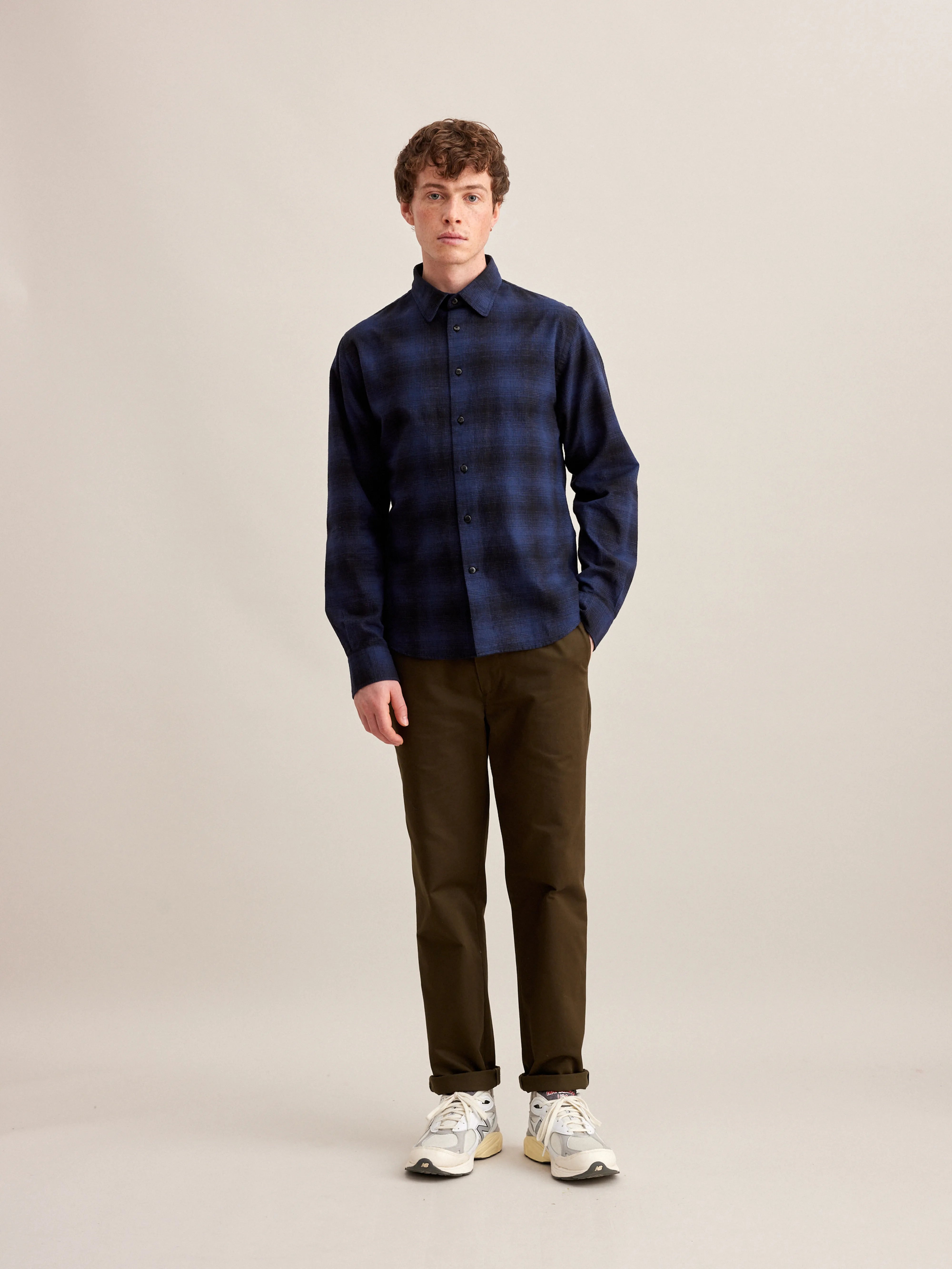 Chemise Frank - Blueberry Pour Homme | Bellerose