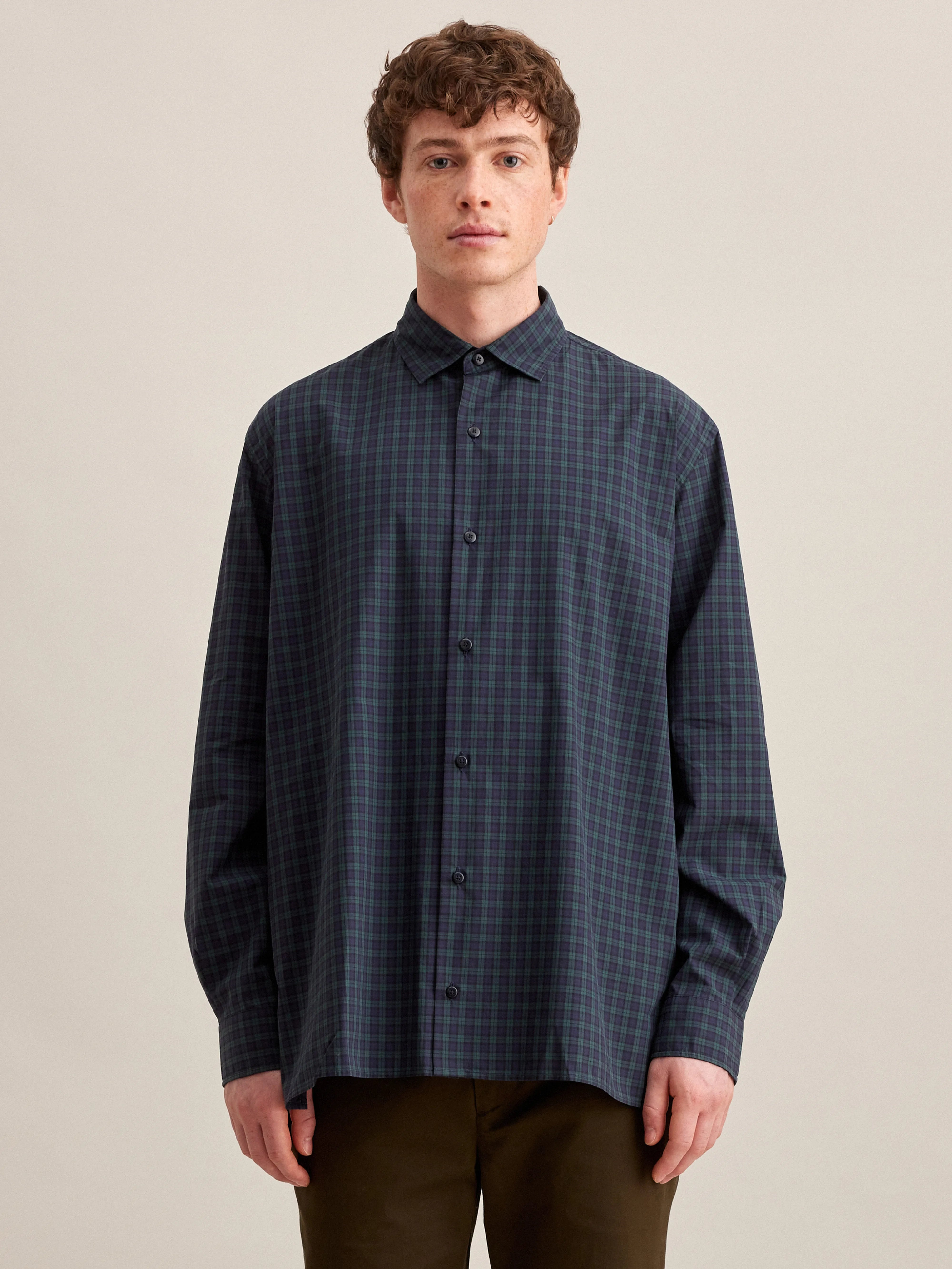 Folly Shirt - Blueberry / Sage For Men | Bellerose