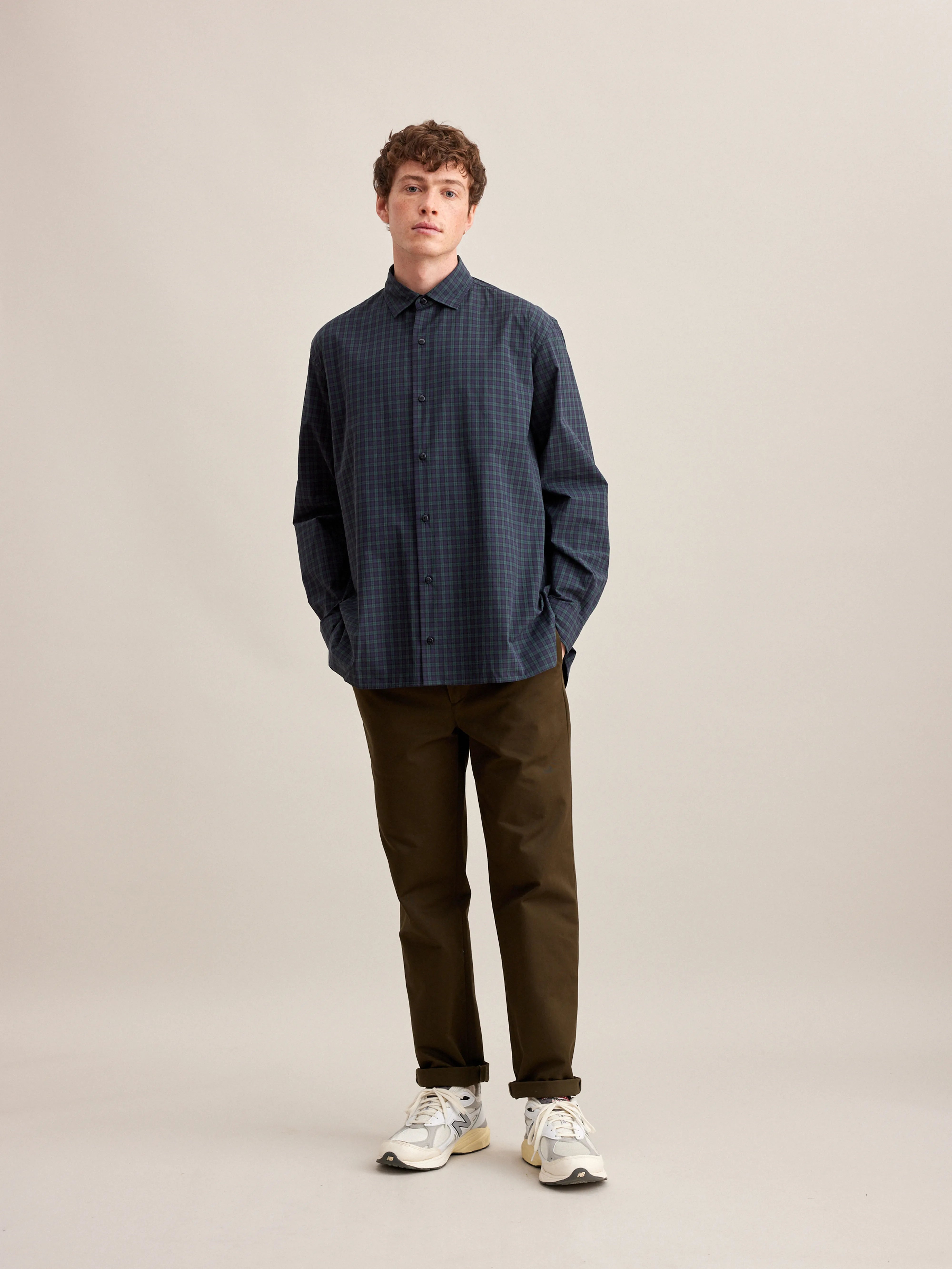Folly Shirt - Blueberry / Sage For Men | Bellerose