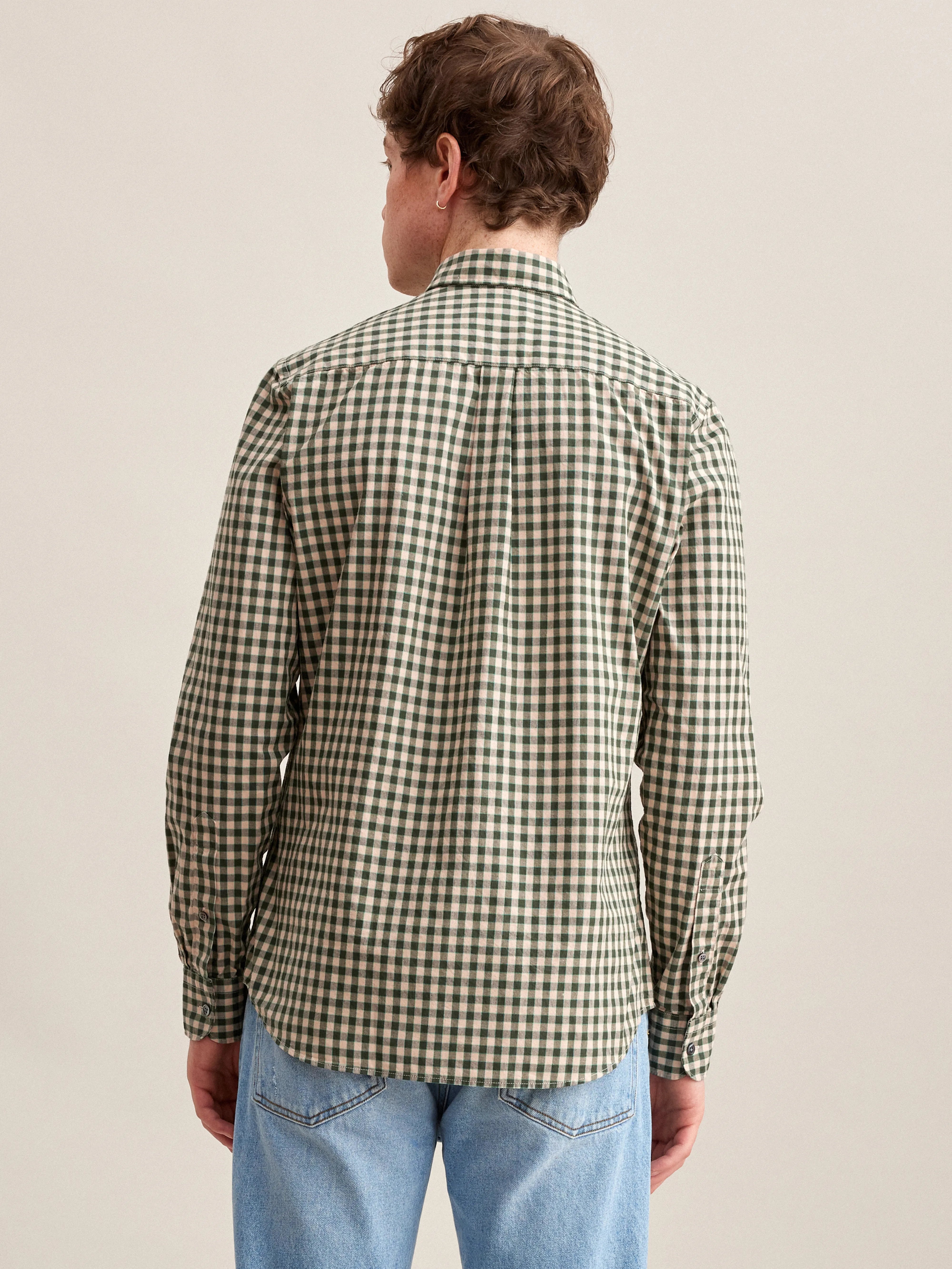Gabe Shirt - Ecru / Olive For Men | Bellerose