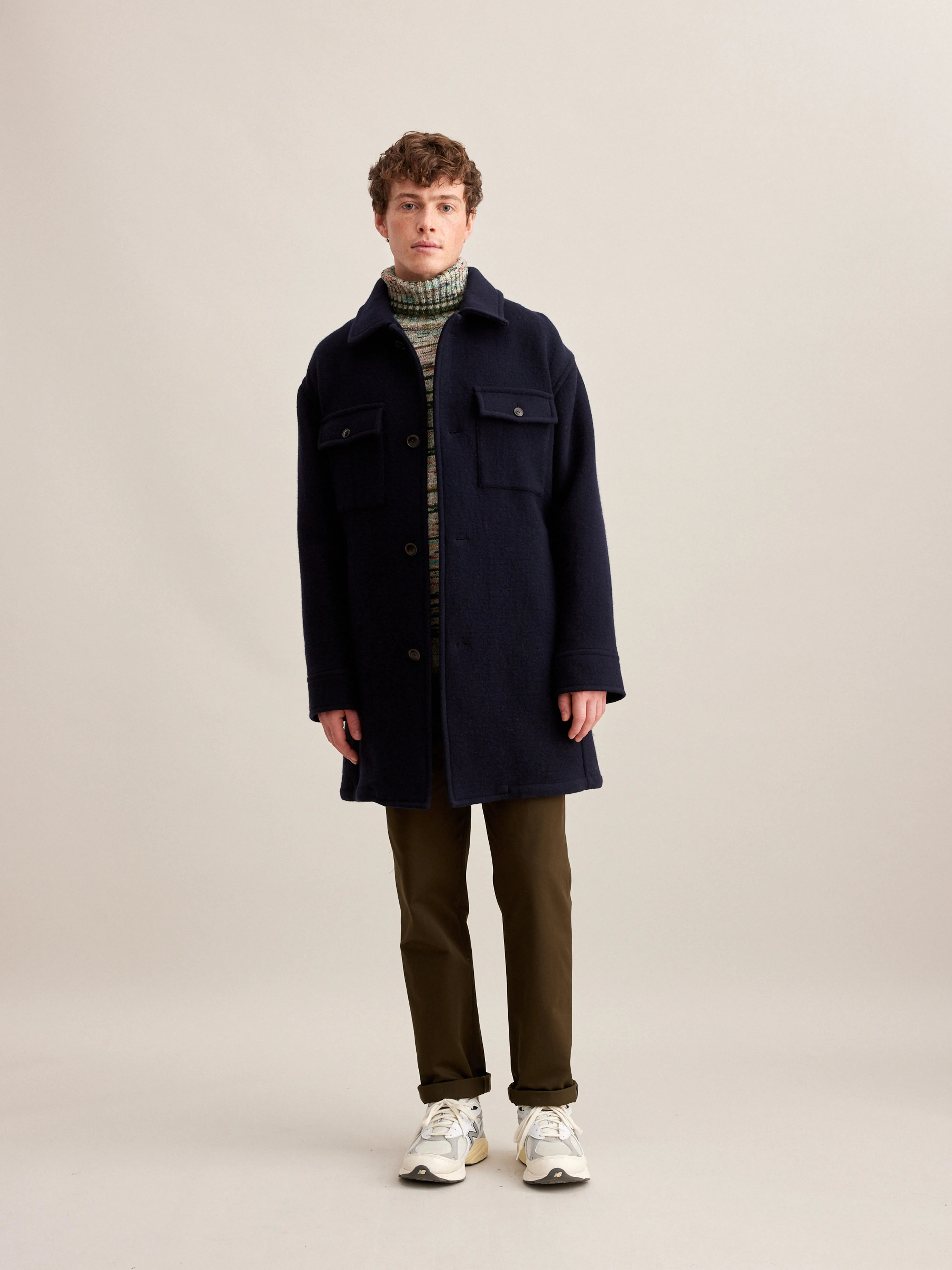 Manteau Viking - America / Dark olive Pour Homme | Bellerose