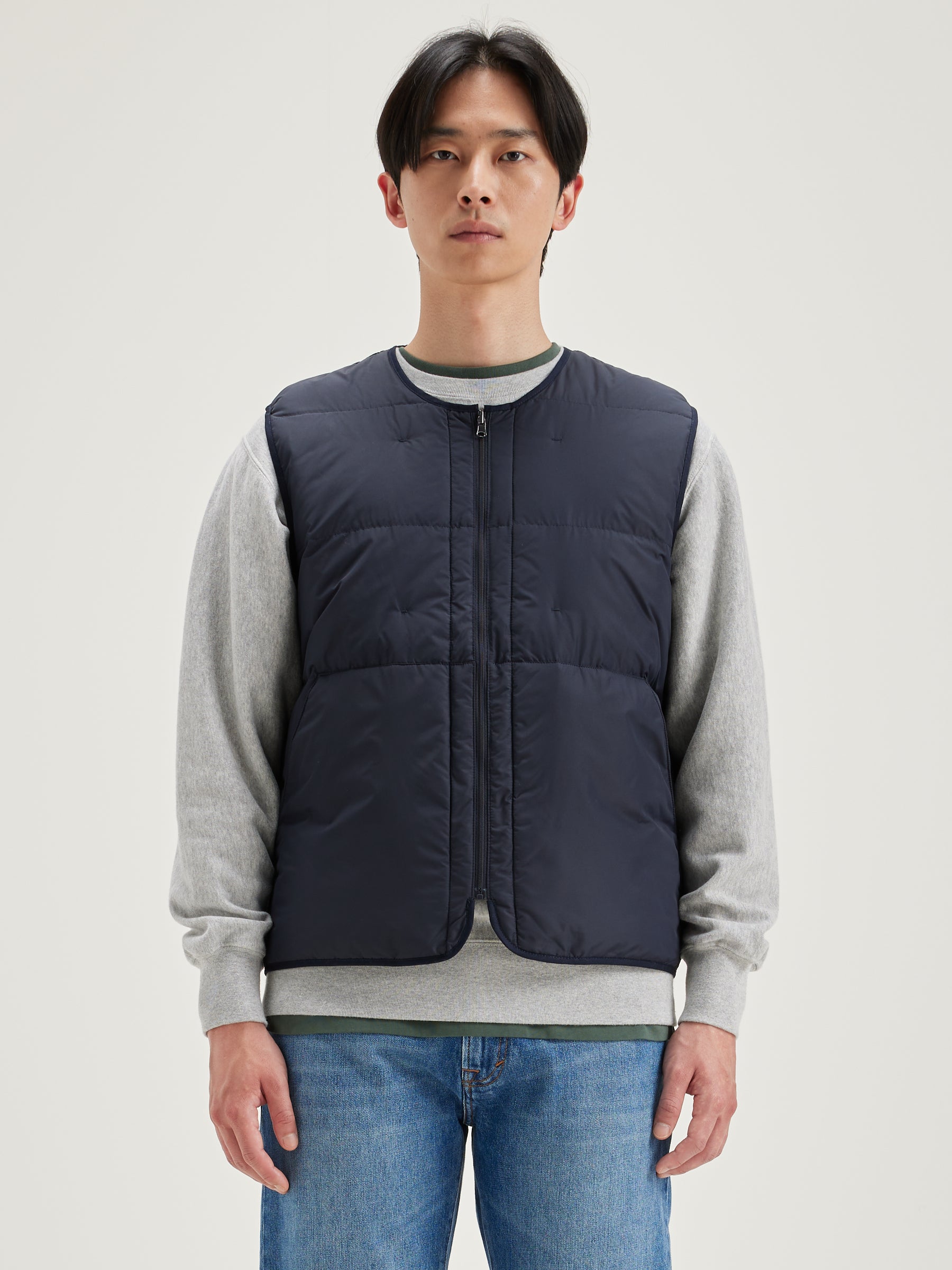 Veste Sans Manches Hoch - Navy Pour Homme | Bellerose