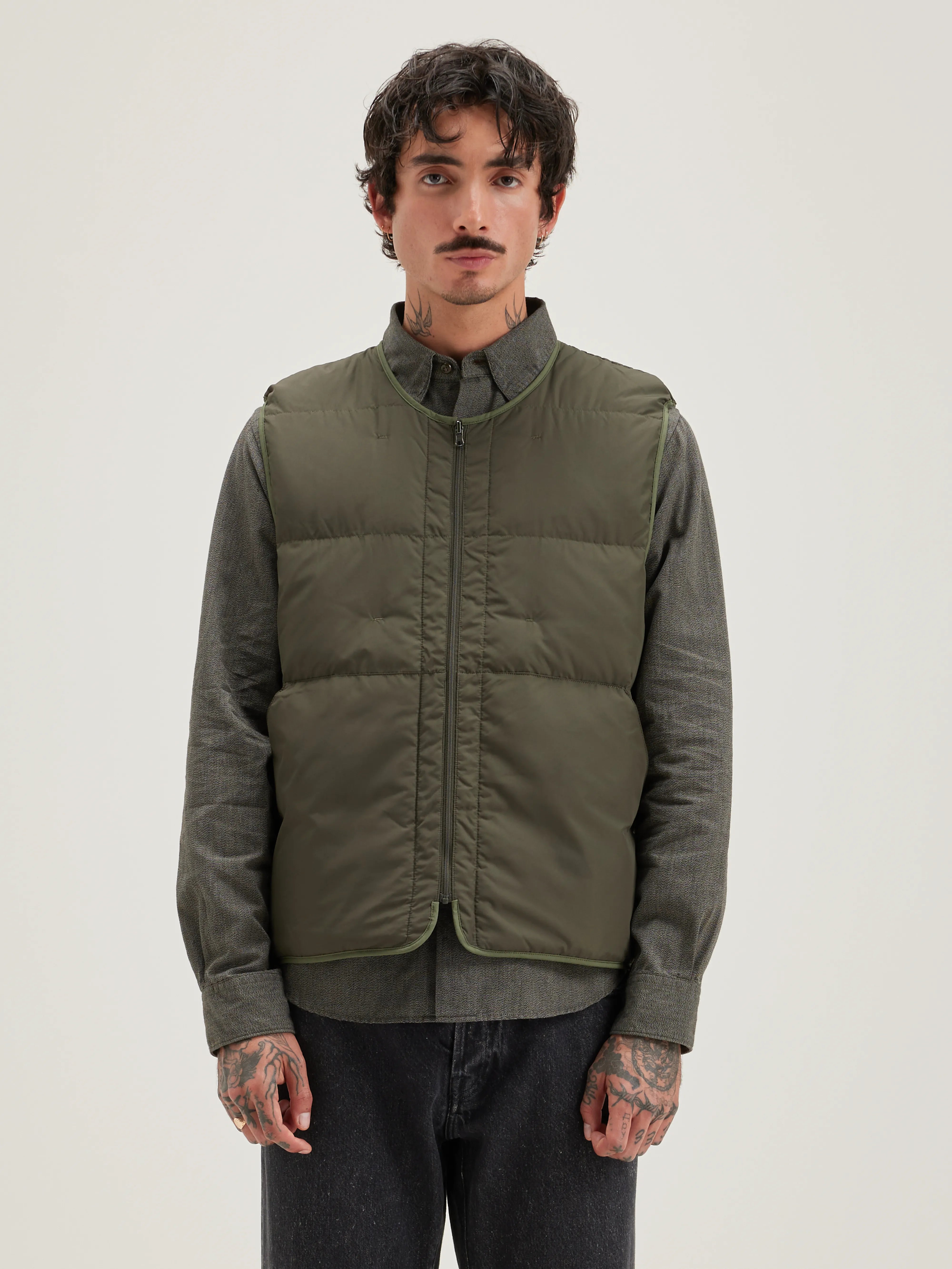 Hoch Bodywarmer - Dark olive Voor Heren | Bellerose