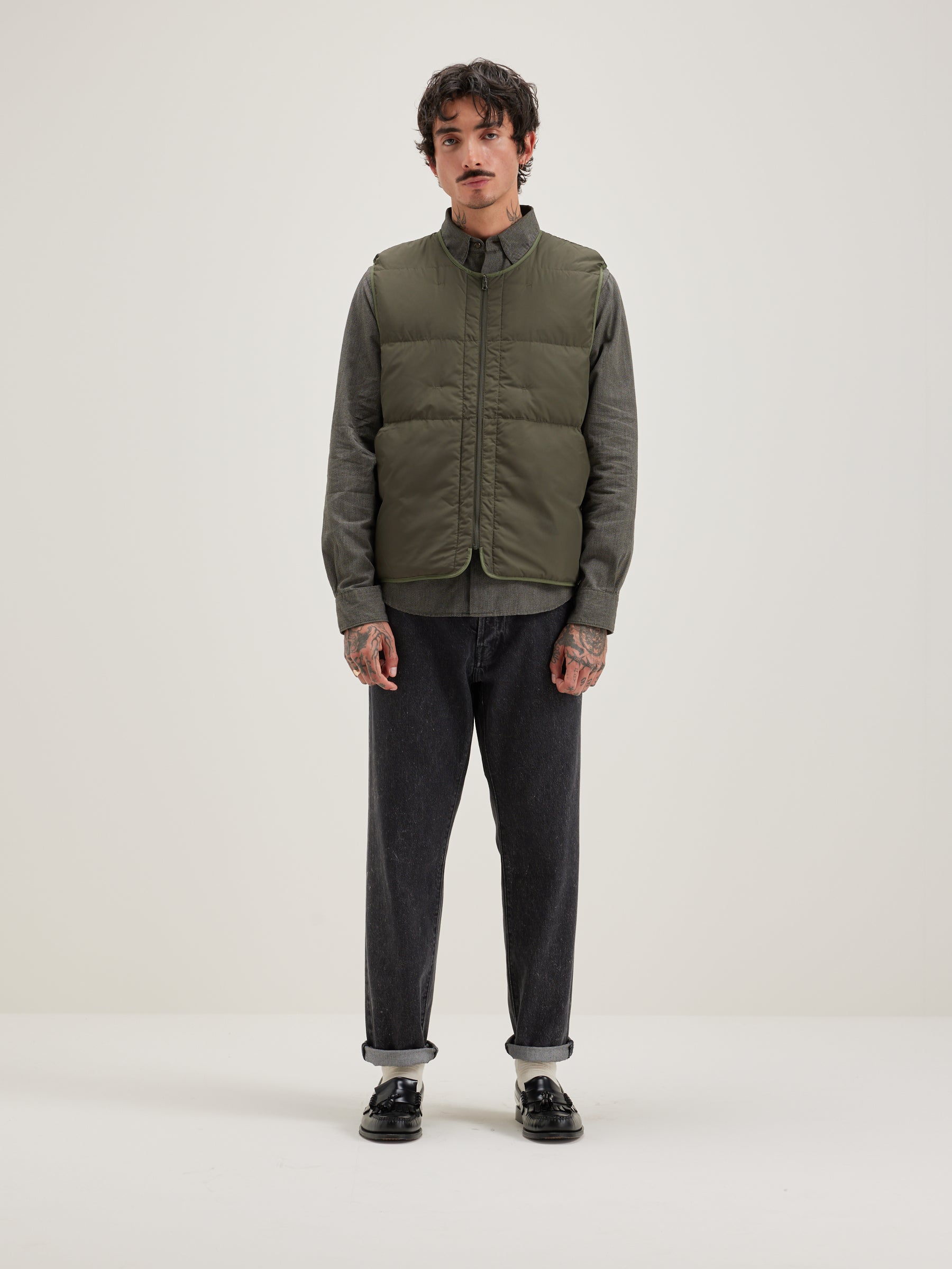 Hoch Bodywarmer - Dark olive For Men | Bellerose