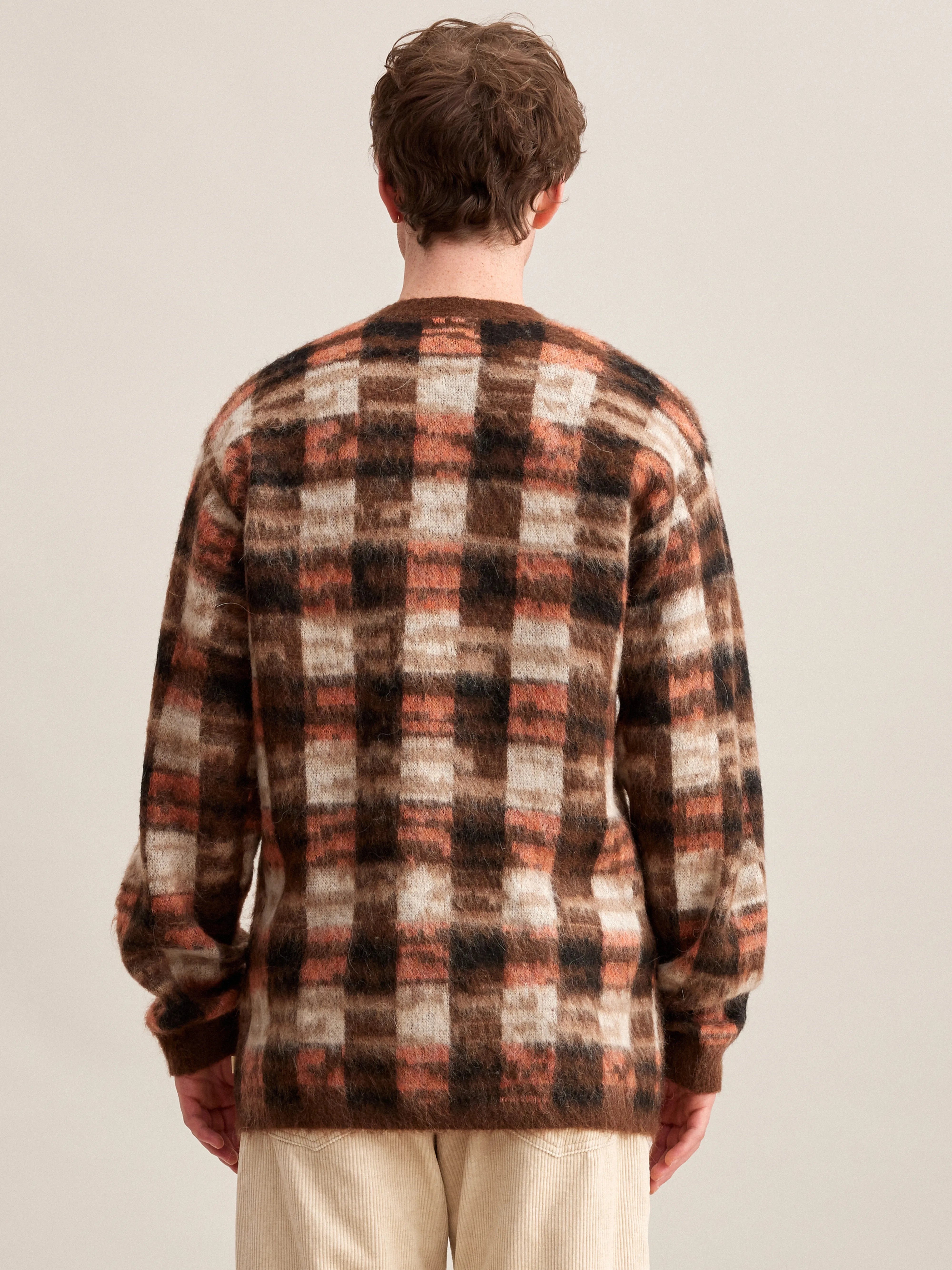 Cardigan Dinca - Chocolate / Natural Pour Homme | Bellerose