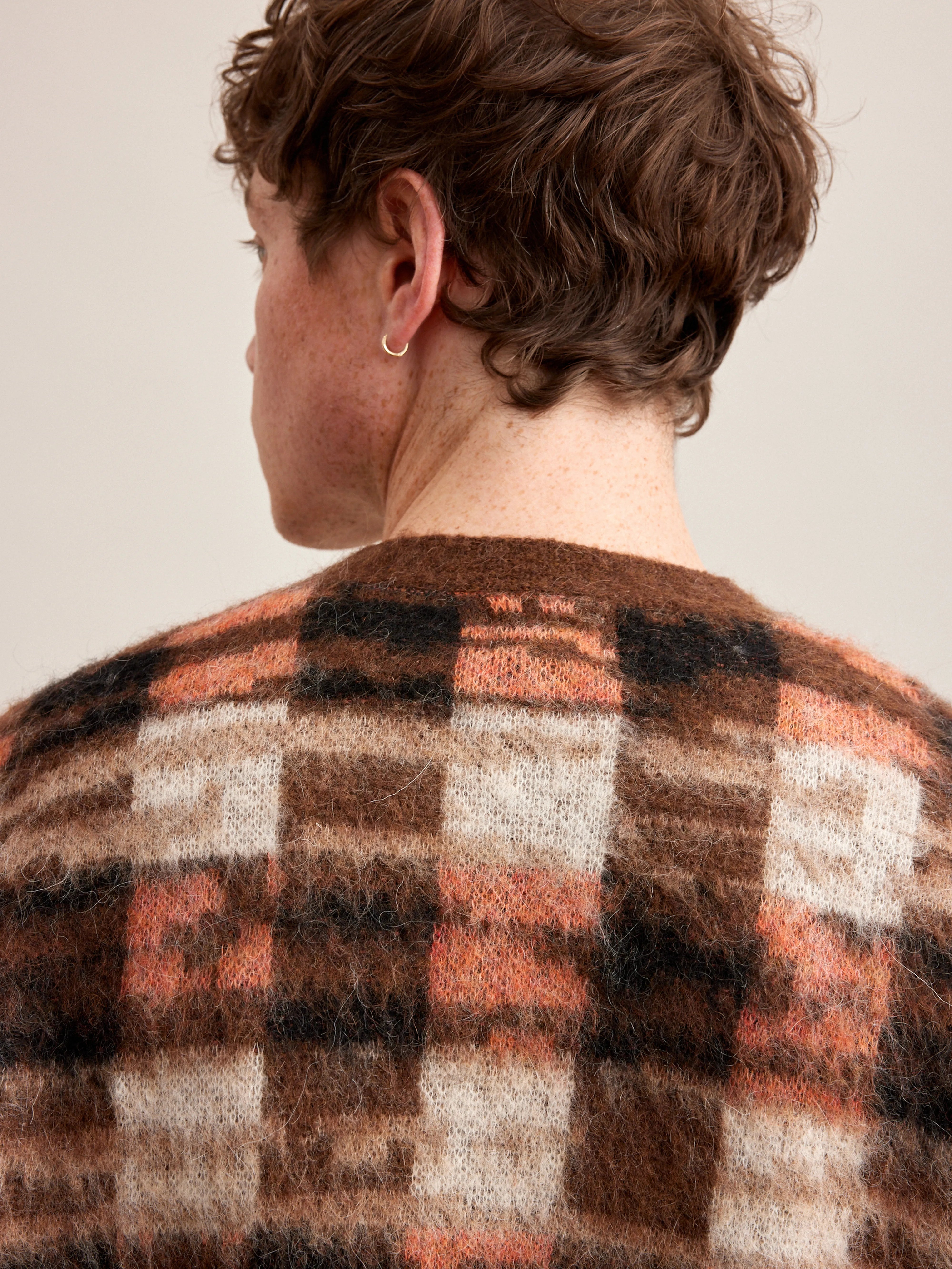 Cardigan Dinca - Chocolate / Natural Pour Homme | Bellerose