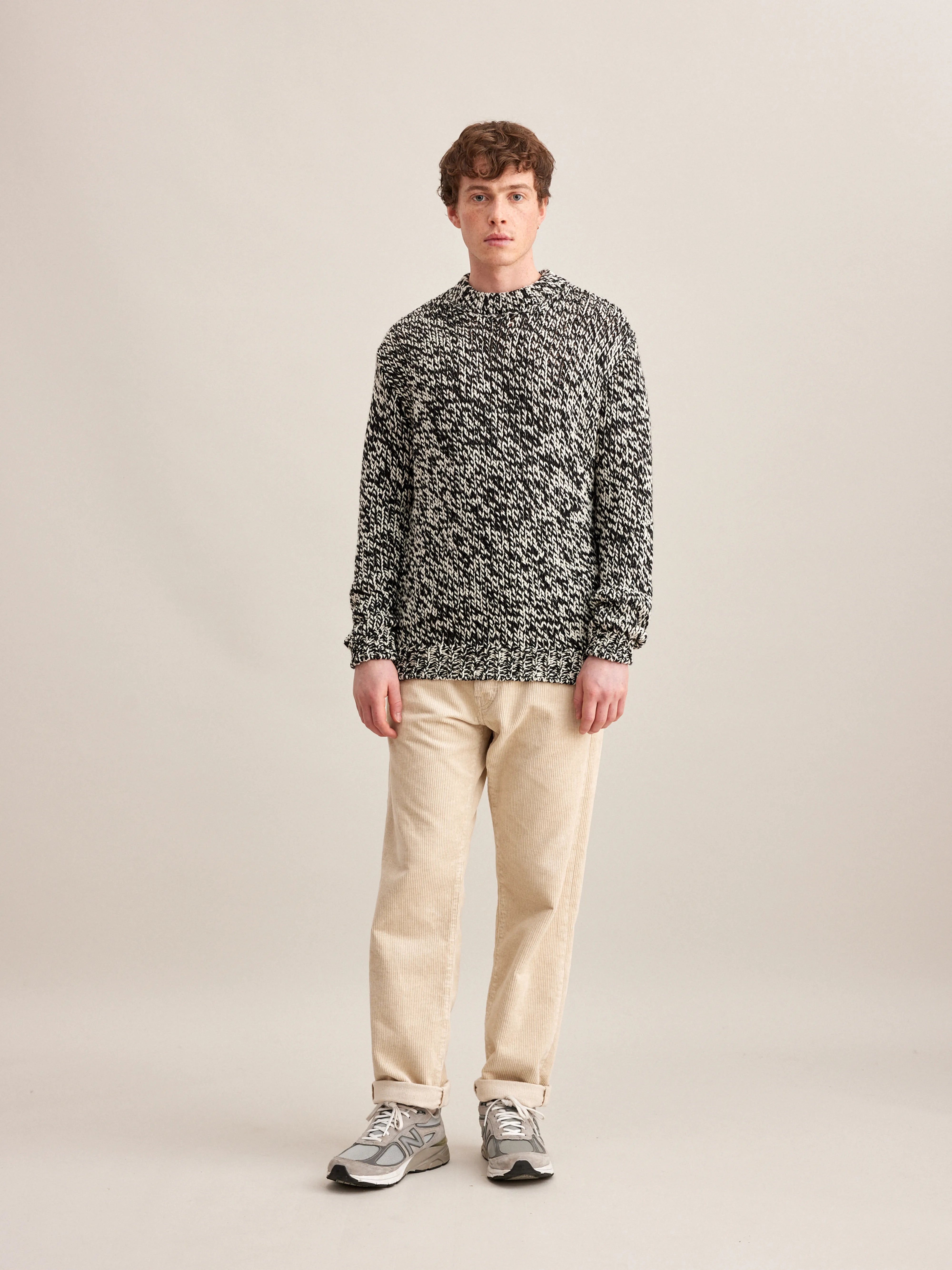 Pull Nobbe - Off black / White Pour Homme | Bellerose