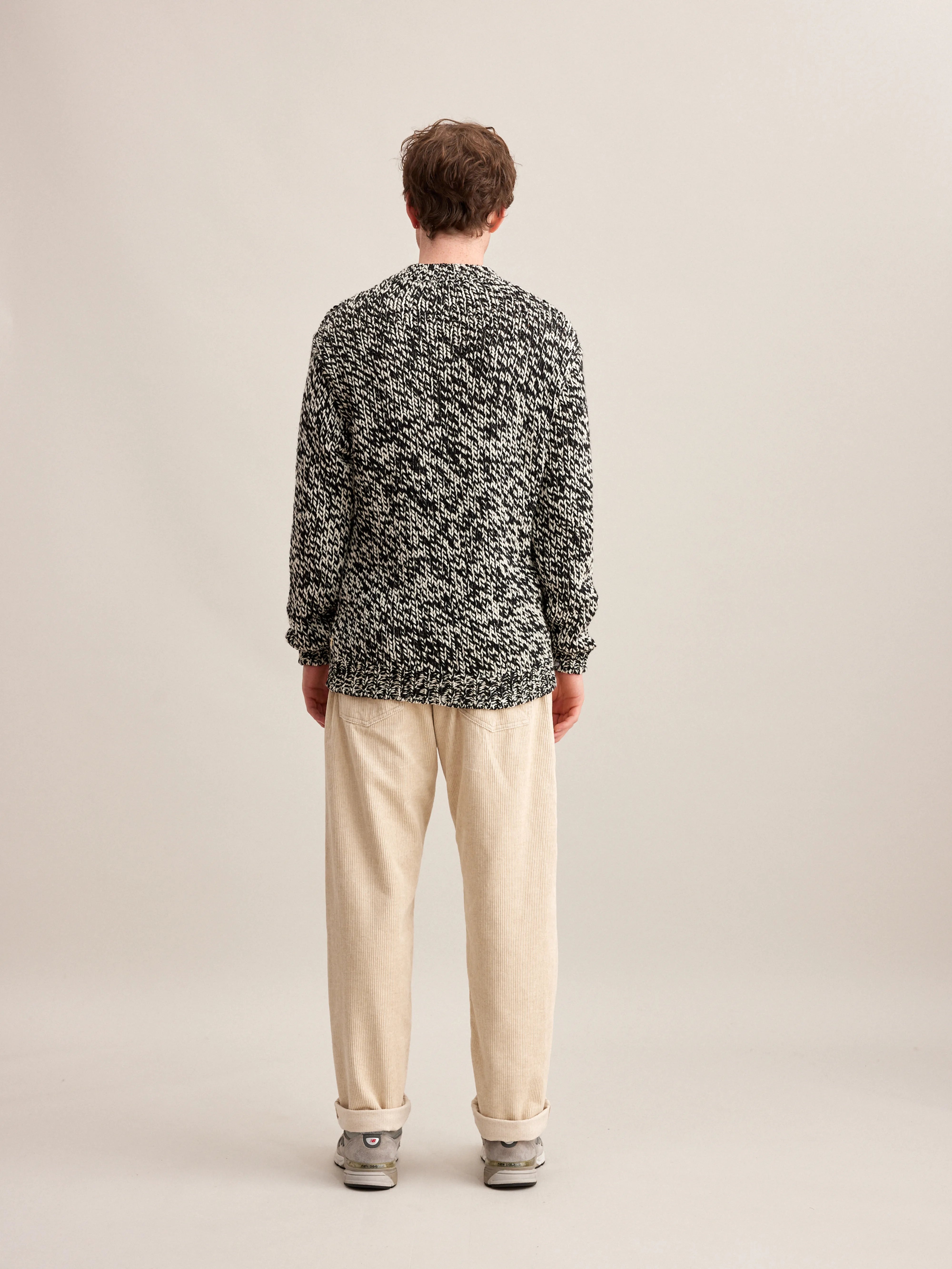 Pull Nobbe - Off black / White Pour Homme | Bellerose