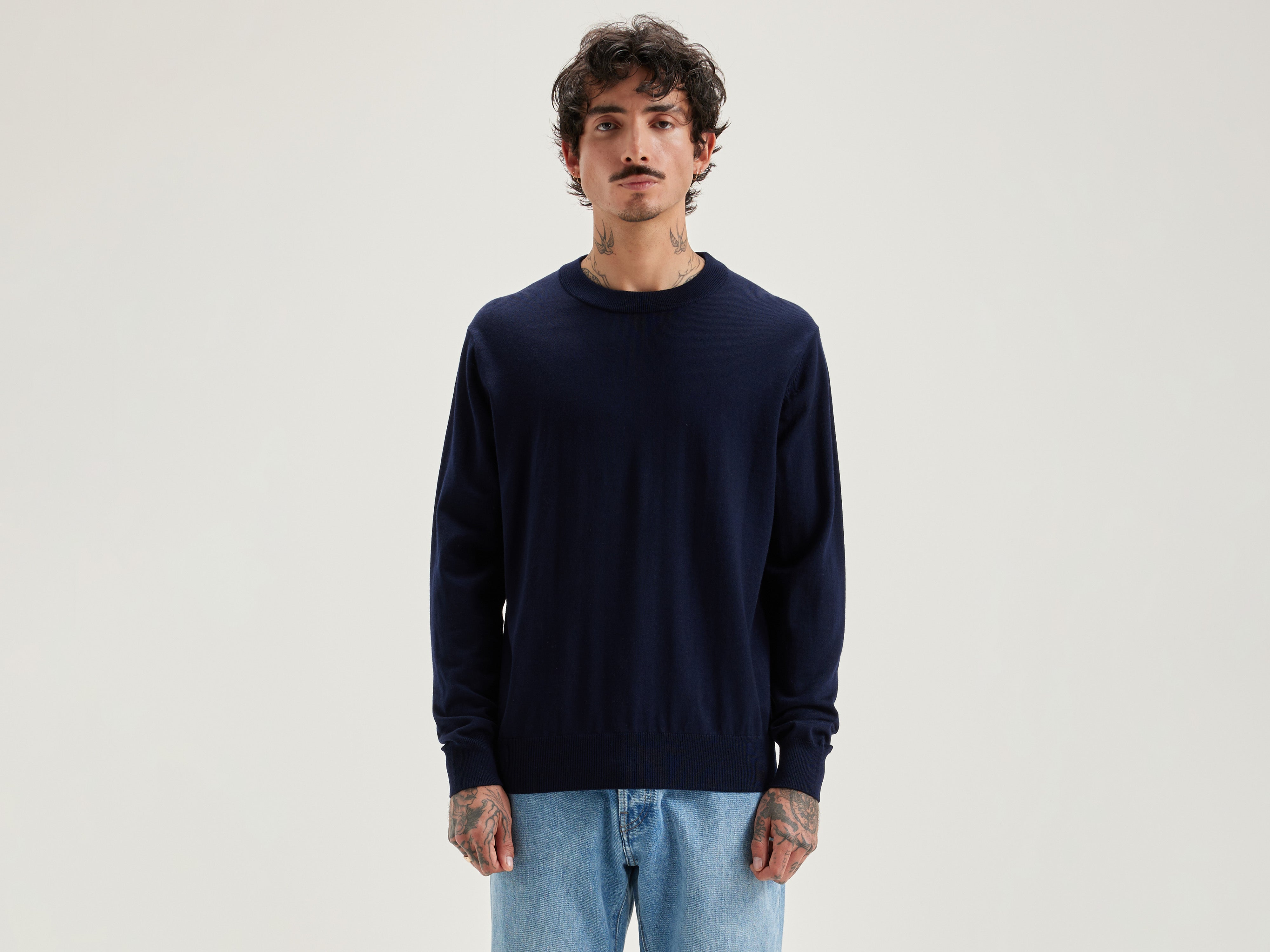 Dilliv crew-neck sweater (251 / M / NAVY)