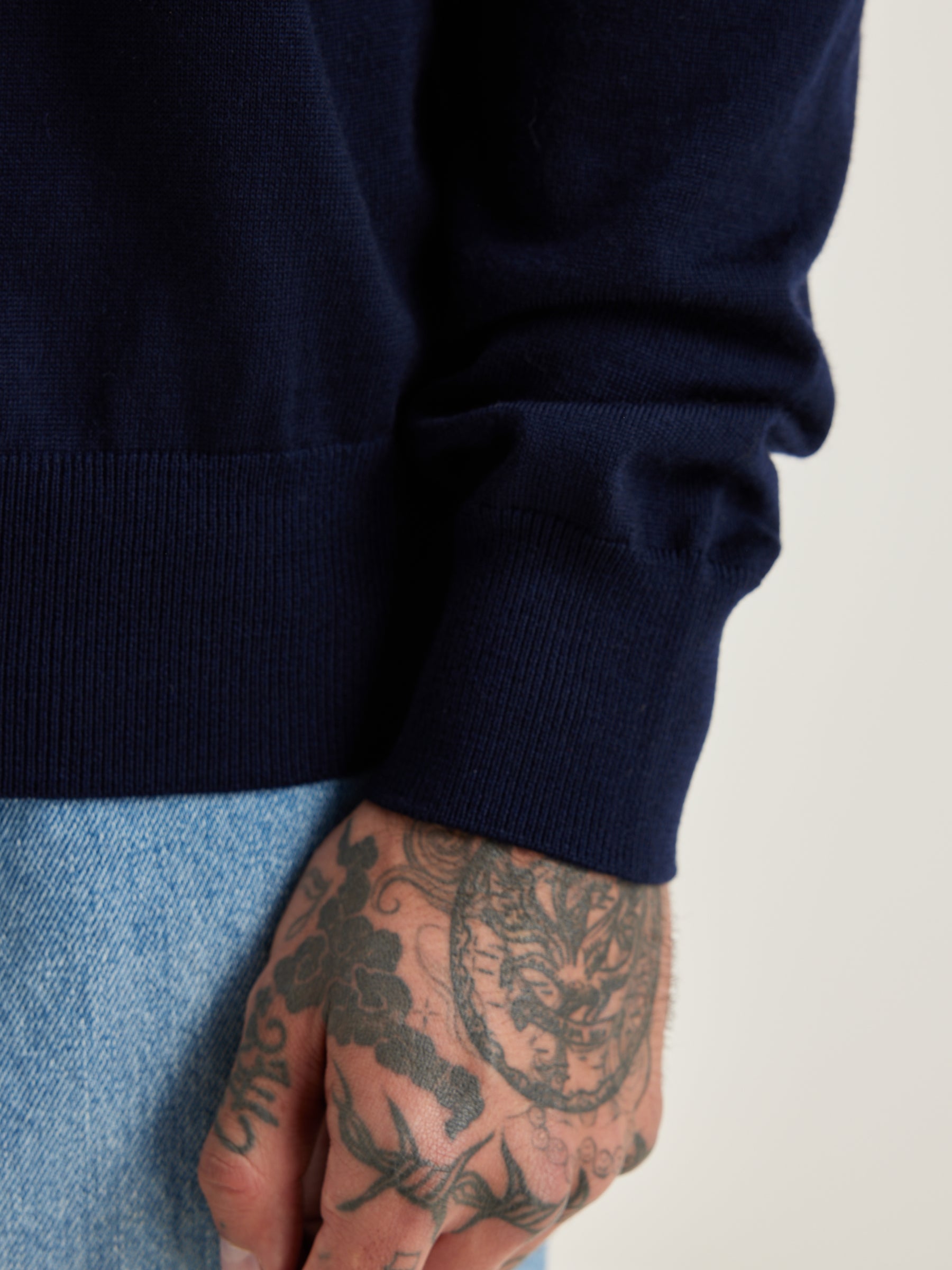 Dilliv crew-neck sweater (251 / M / NAVY)