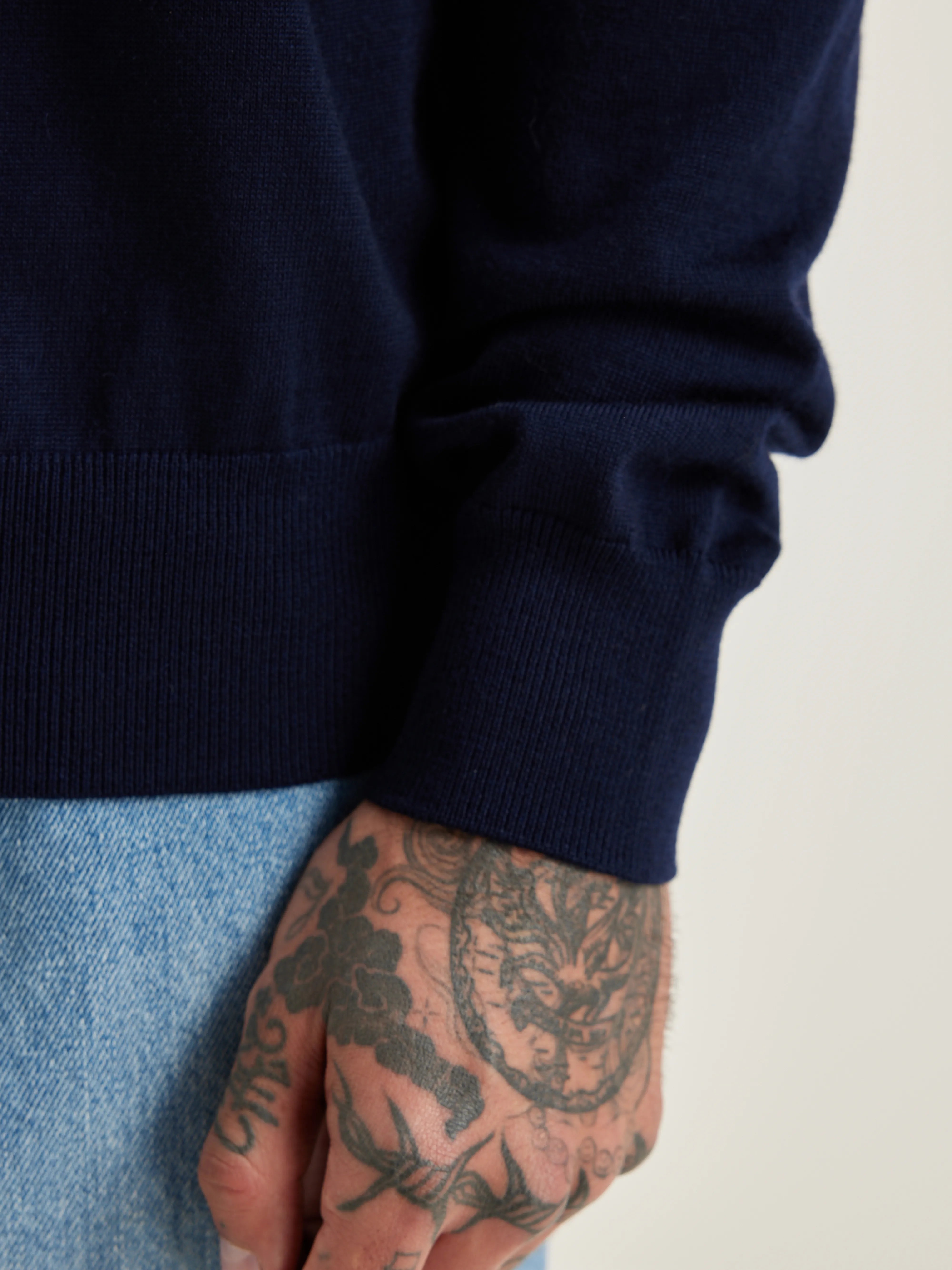 Dilliv Ronde Hals Trui - Navy Voor Heren | Bellerose