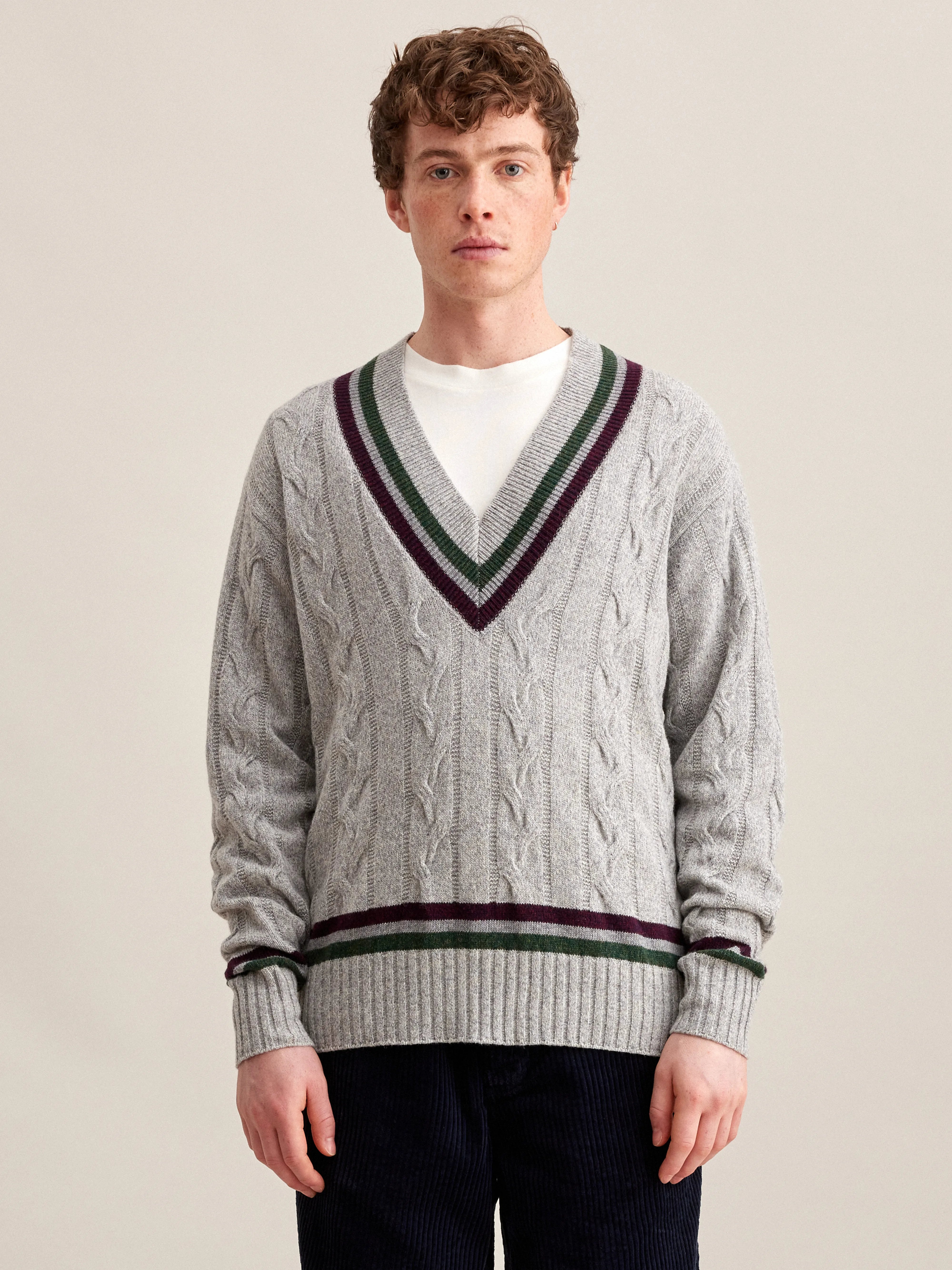 Pull Athres - Mid grey Pour Homme | Bellerose