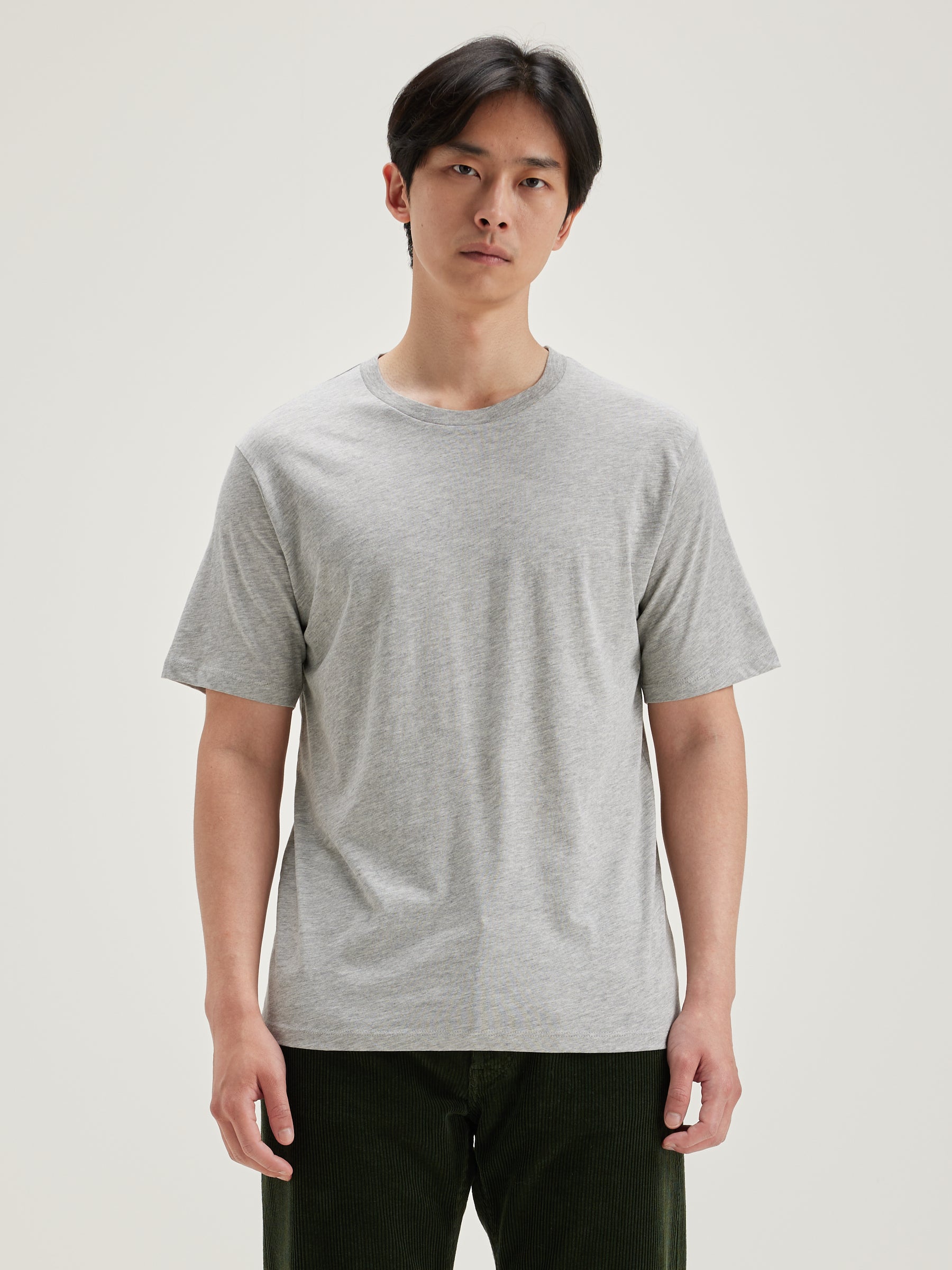 Vinx Korte Mouwen T-shirt - Heather grey Voor Heren | Bellerose