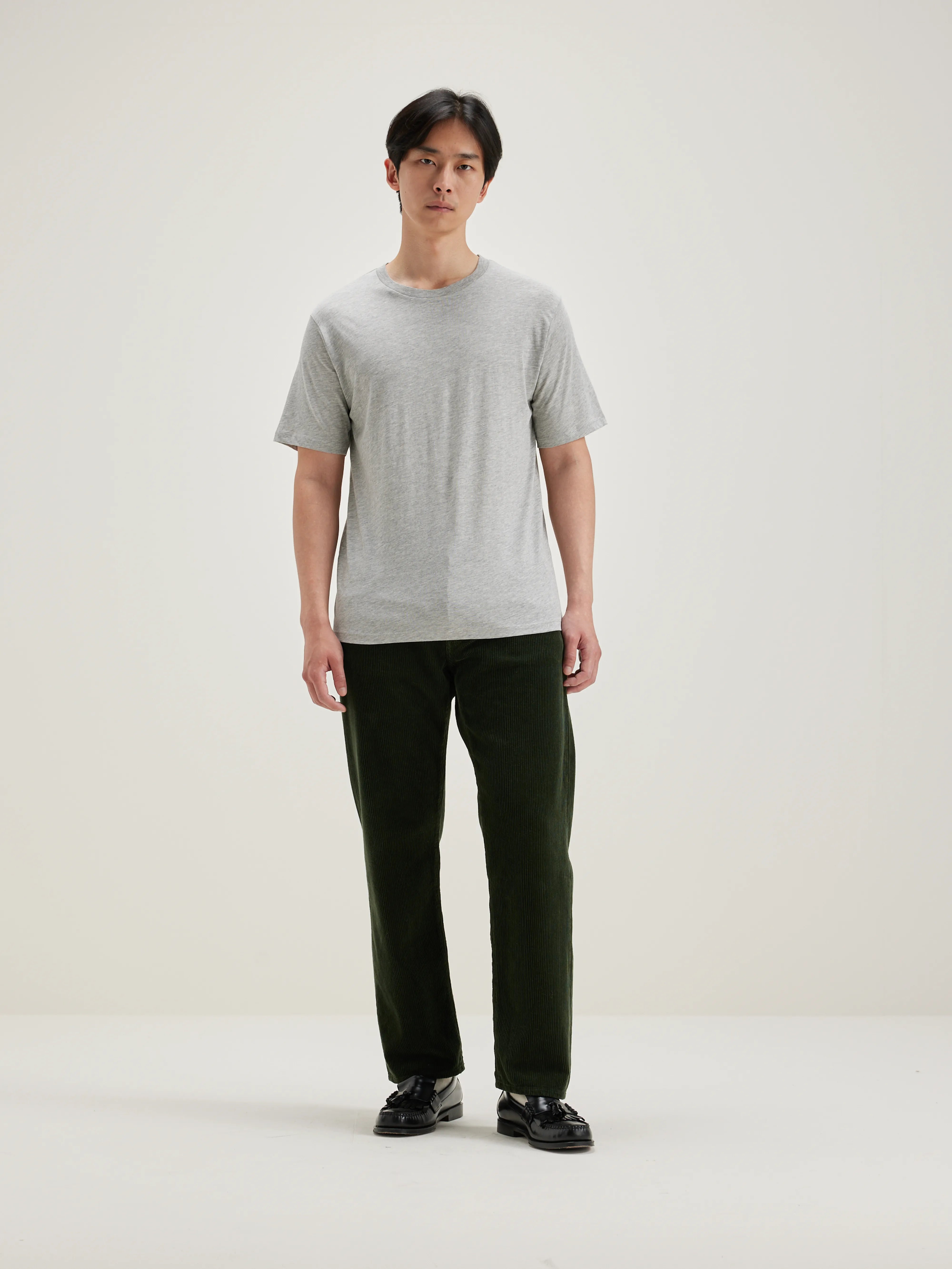 T-shirt À Manches Courtes Vinx - Heather grey Pour Homme | Bellerose