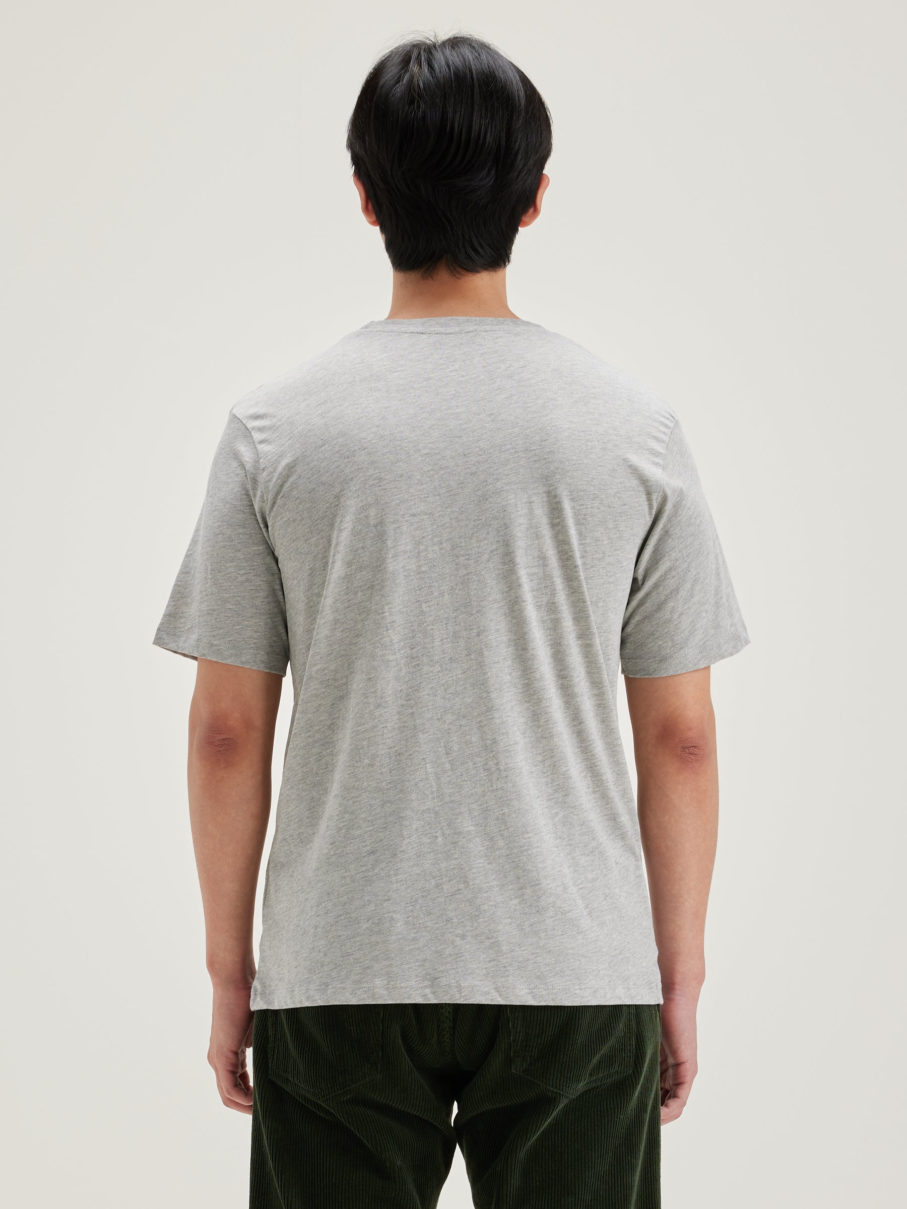 Vinx Korte Mouwen T-shirt - Heather grey Voor Heren | Bellerose