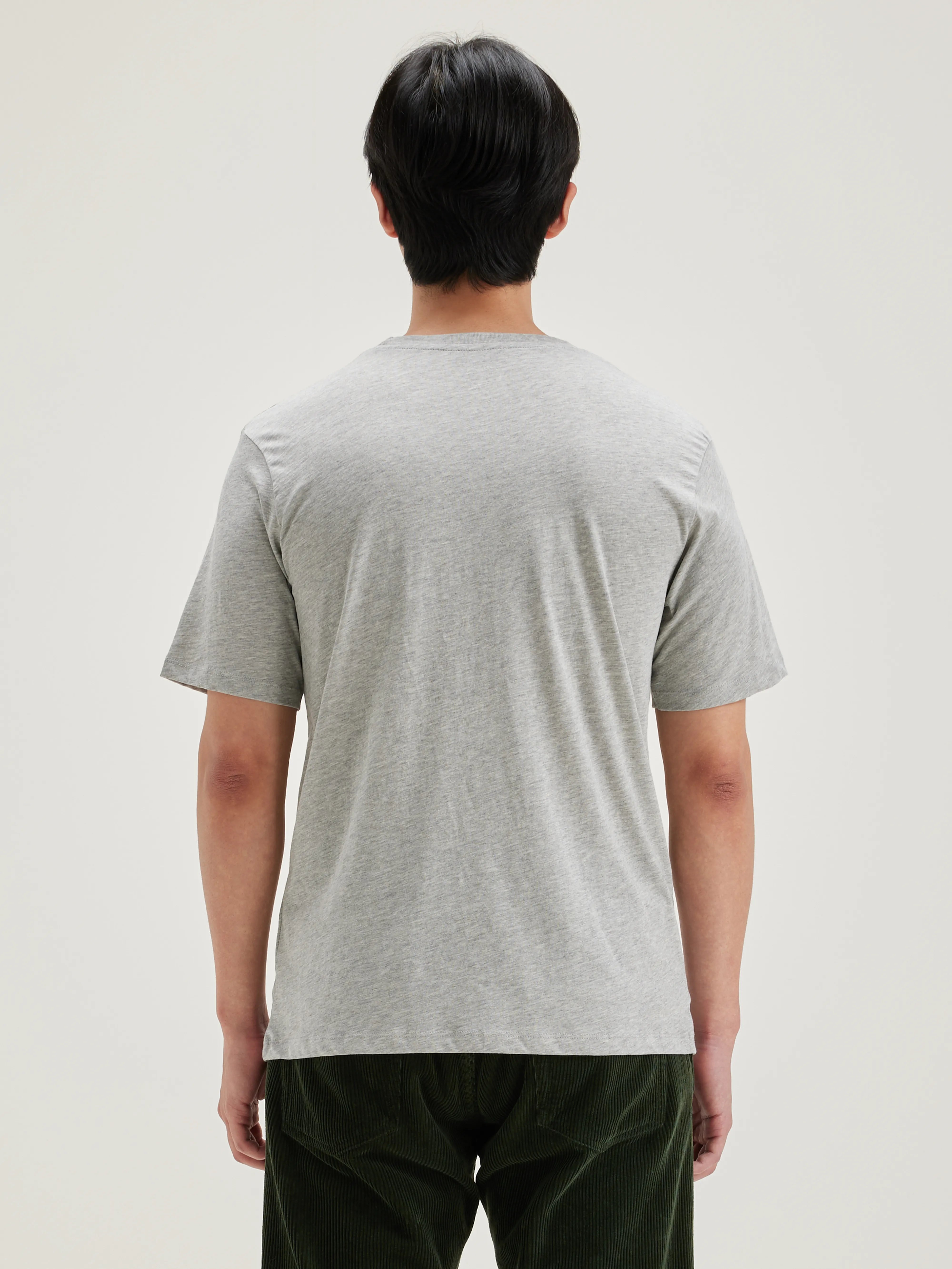 T-shirt À Manches Courtes Vinx - Heather grey Pour Homme | Bellerose