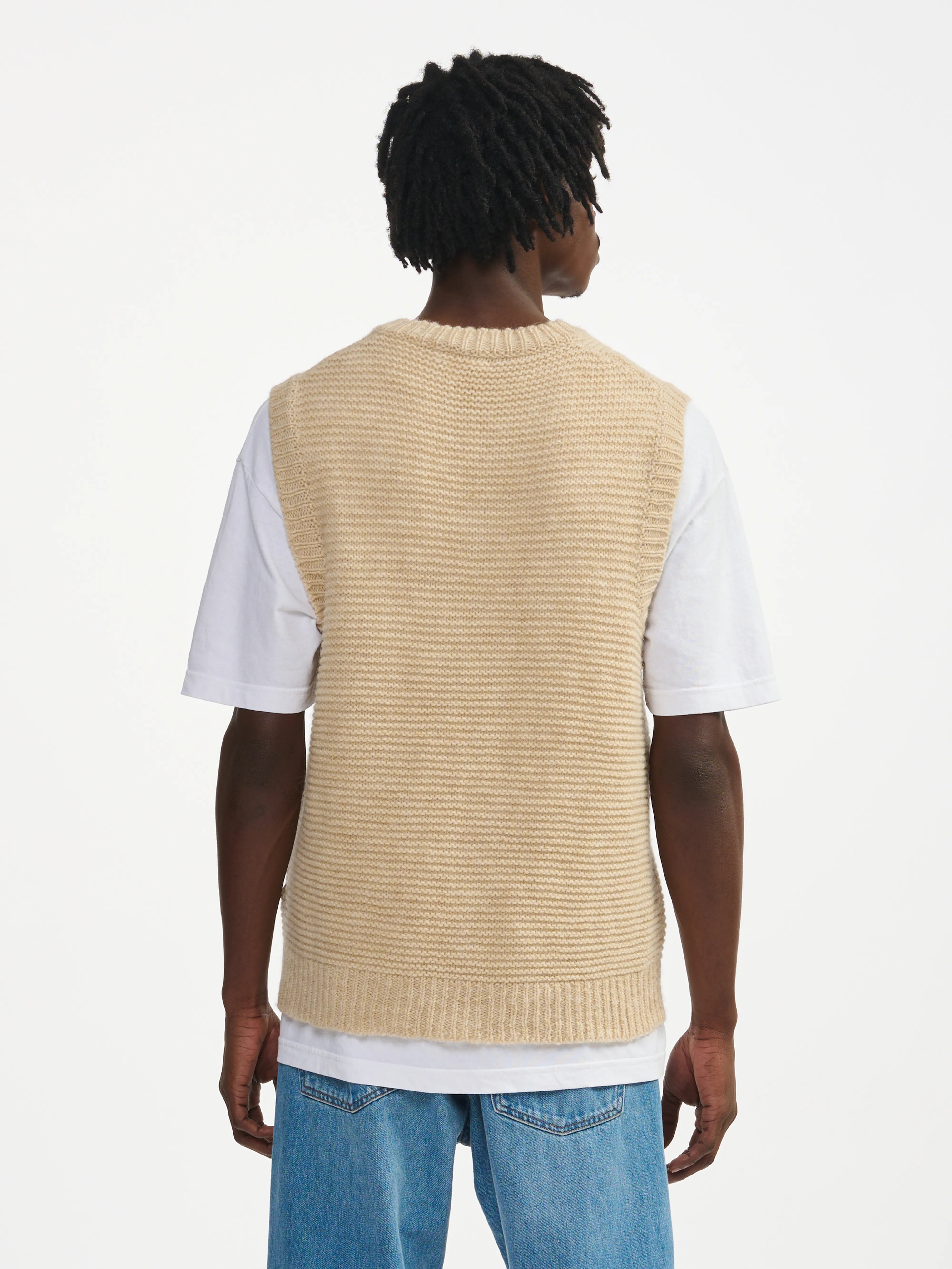 nor knit vest (241 / M / BEIGE MELANGE)
