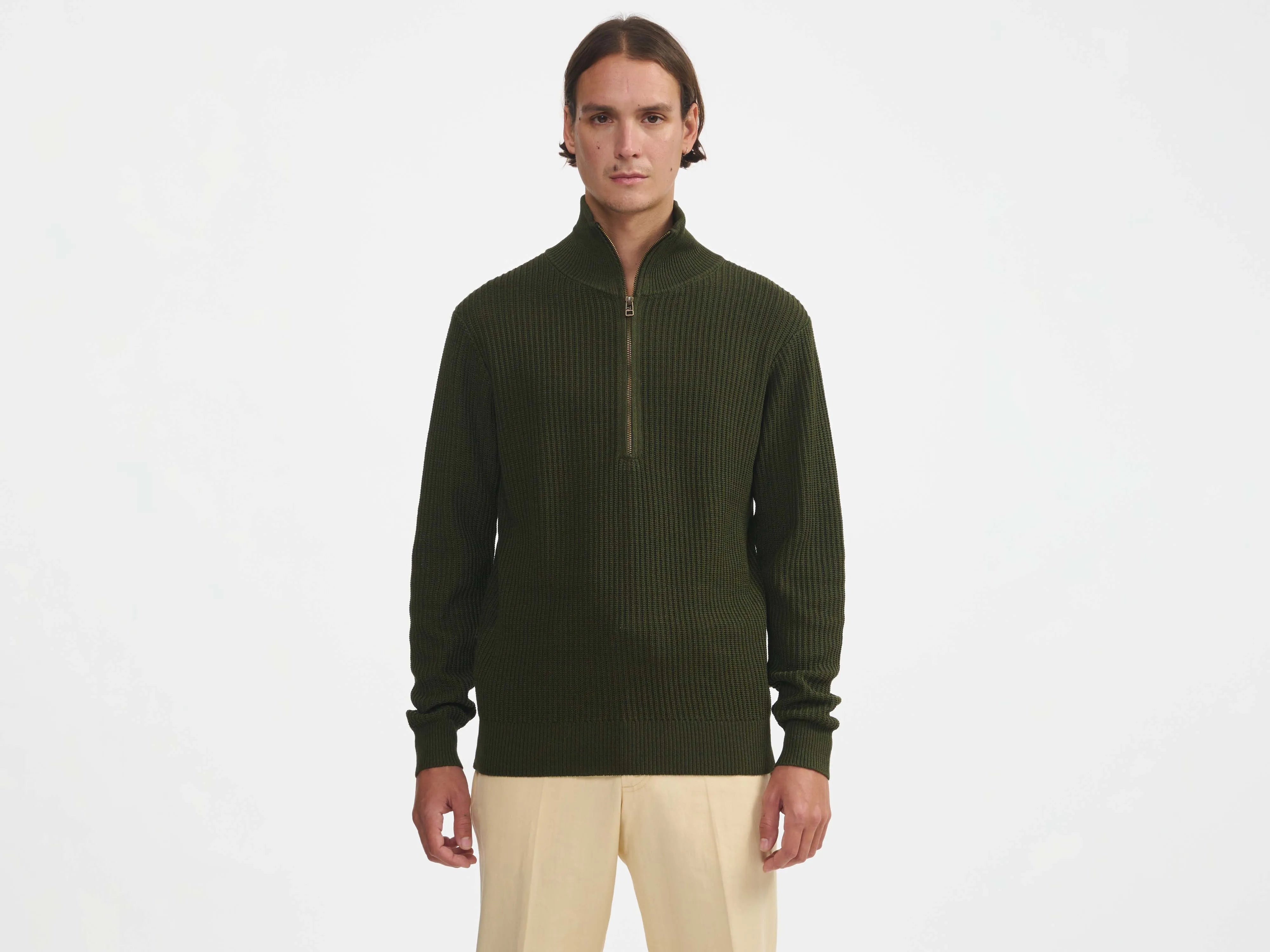 asizip sweater (241 / M / ARMY)