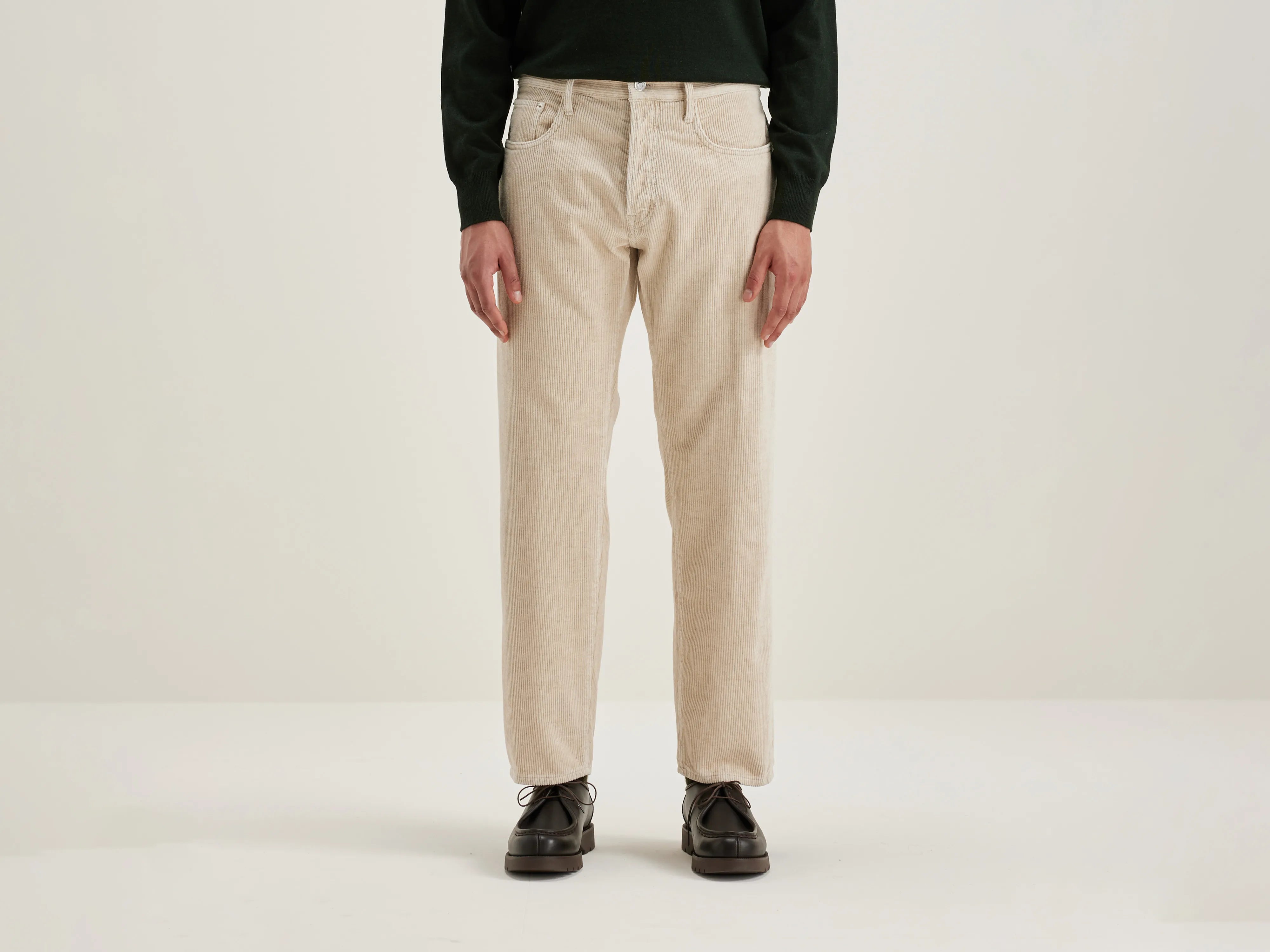 Percy Dad-style Trousers - Calcaire For Men | Bellerose